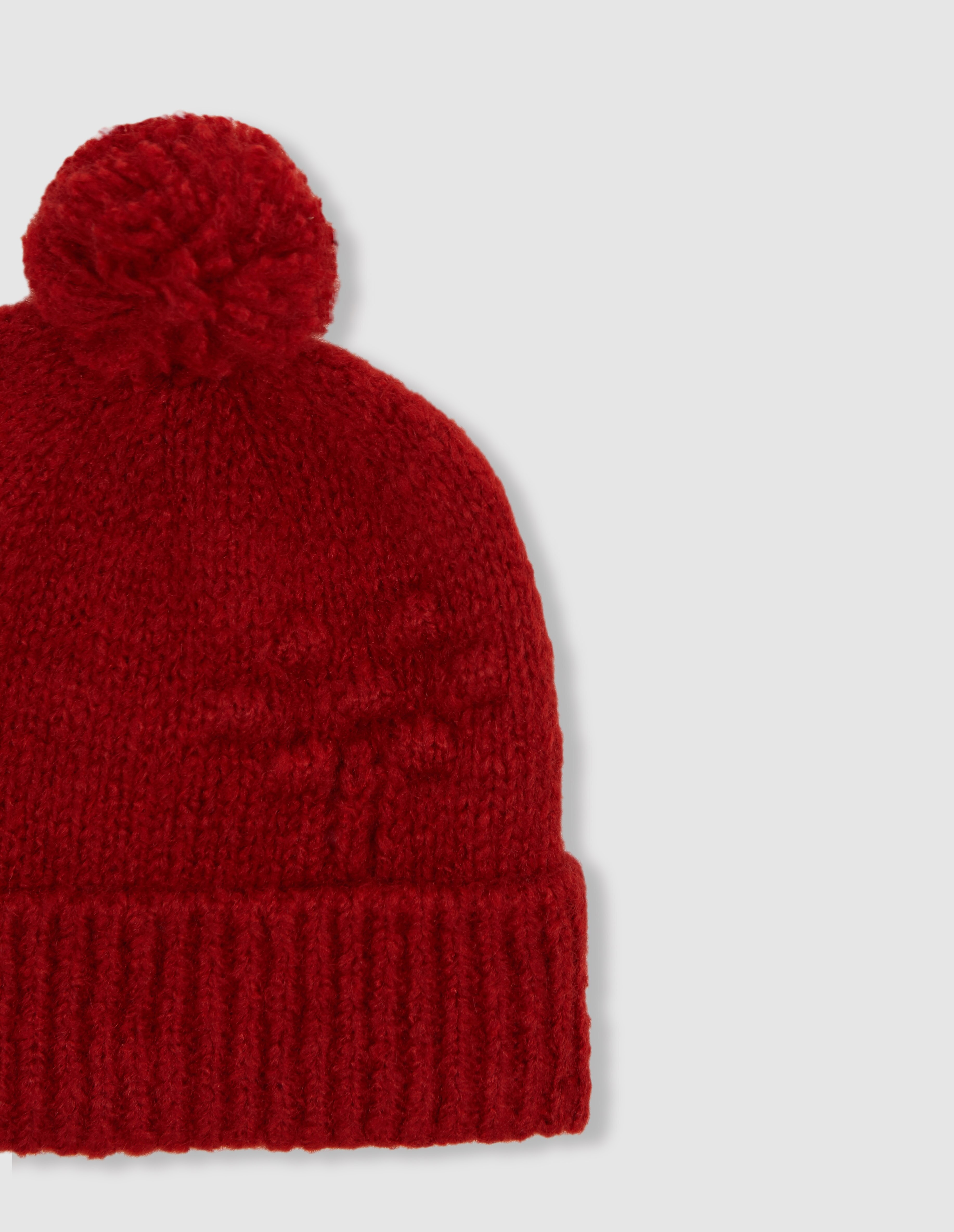 Gorro para Bebé de Malha Openwork Vermelho-2