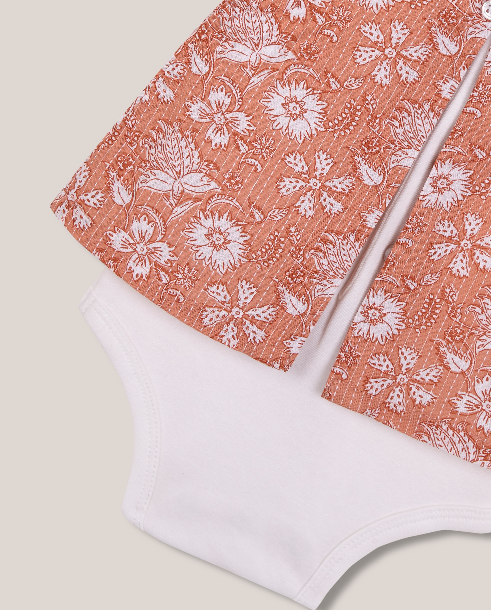 Blusa para Bebé com Flor Índia Gocco Rosa-4