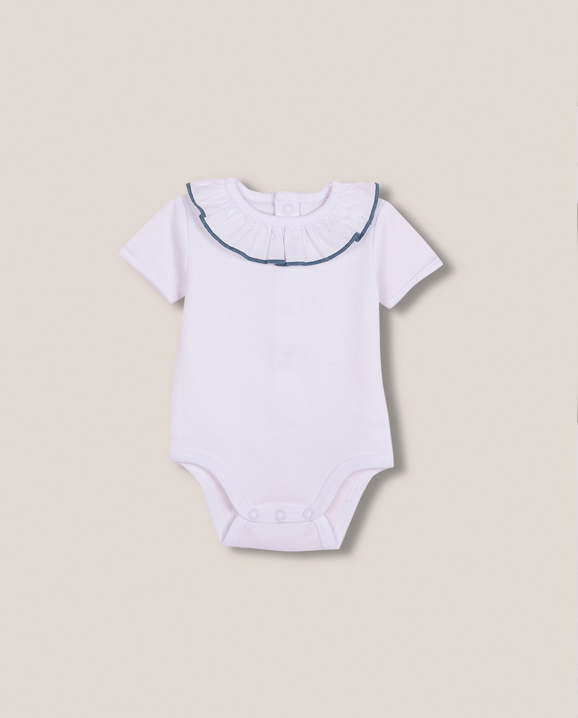 Imagem 0 de Body Formal para Bebé com Gola de Popelina e Fio em Contraste