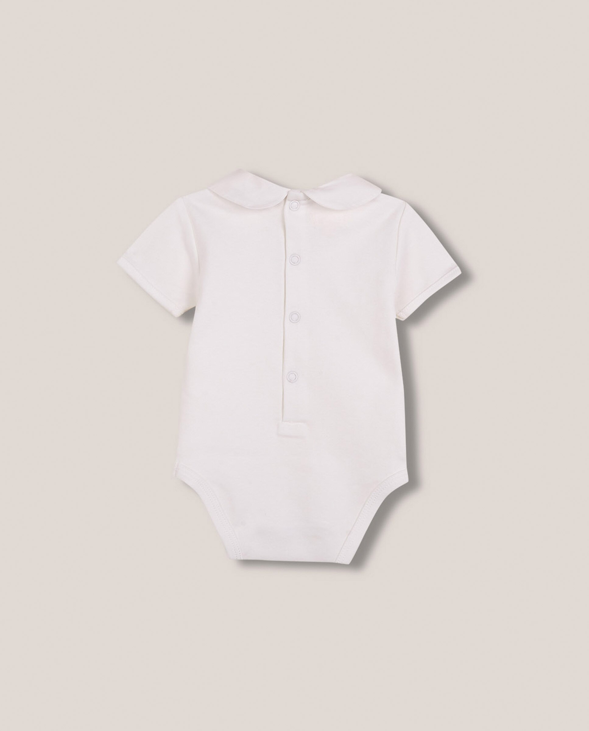 Body Formal para Bebé com Gola Bebé Gocco Branco-marfim-2