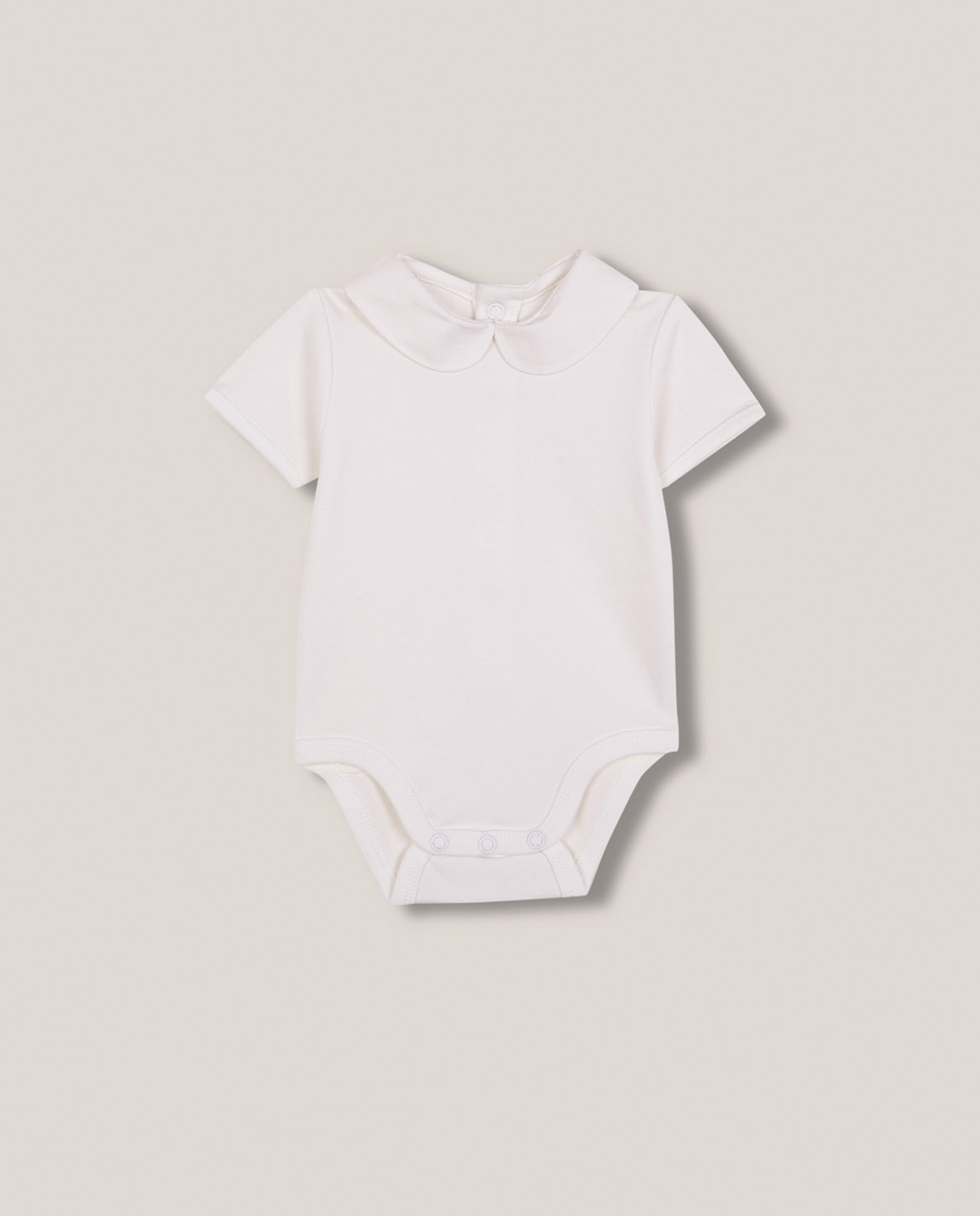 Body Formal para Bebé com Gola Bebé Gocco Branco-marfim-1