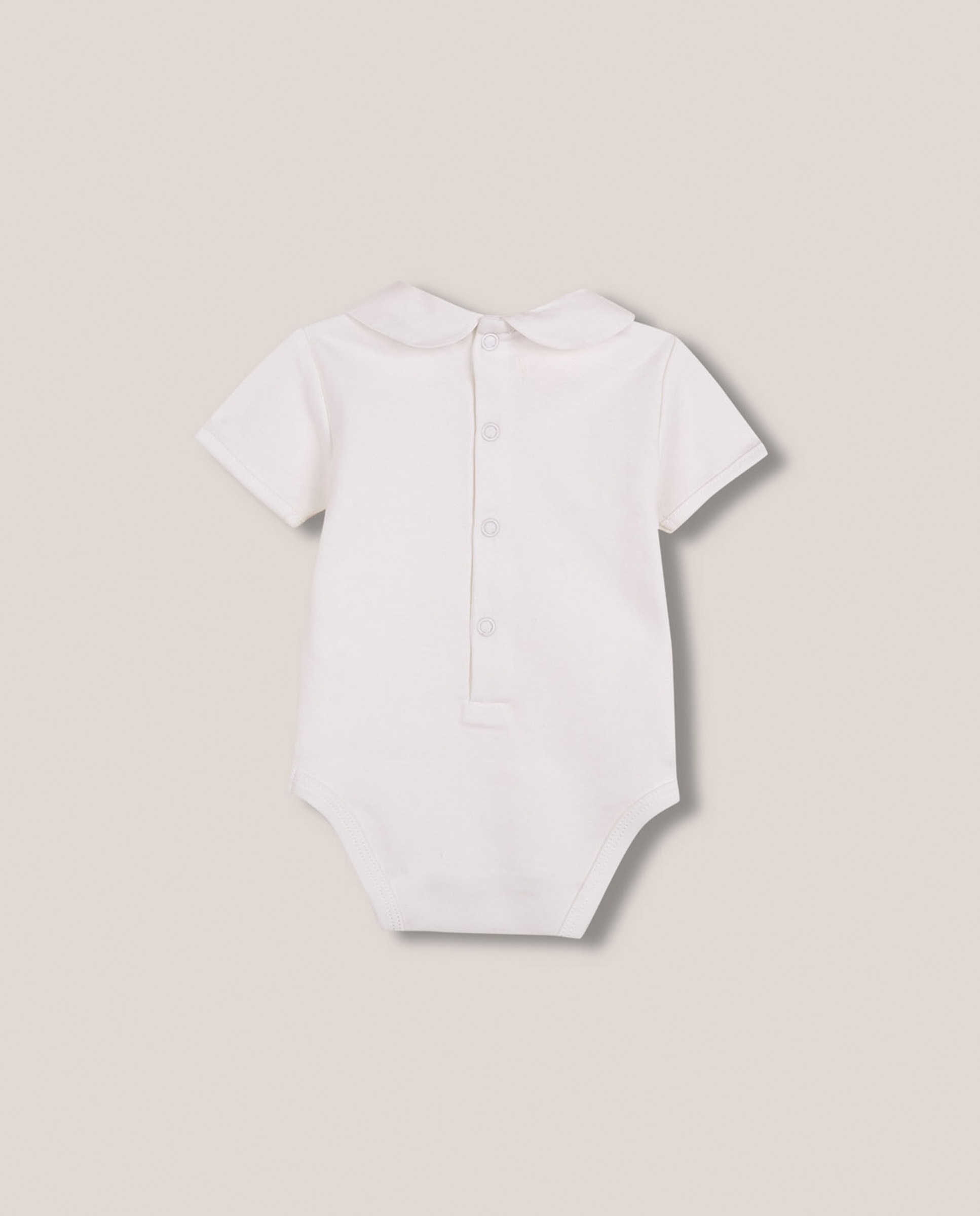 Body Formal para Bebé com Gola Bebé Gocco Branco-marfim-2