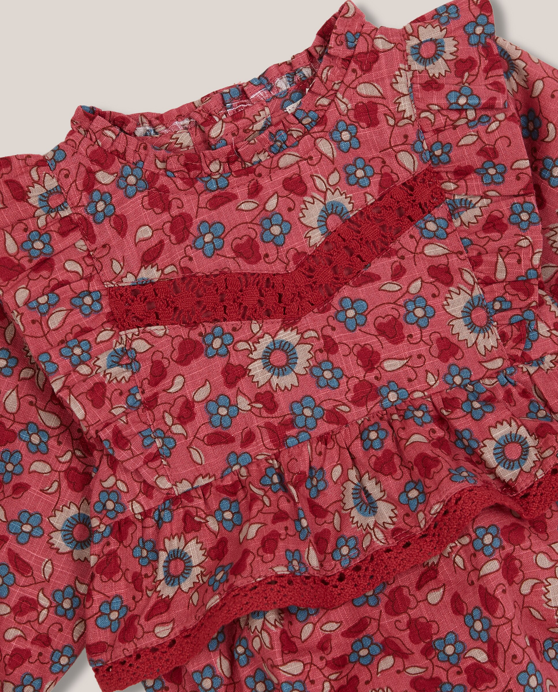 Vestido para Bebé de Flores Coral-3