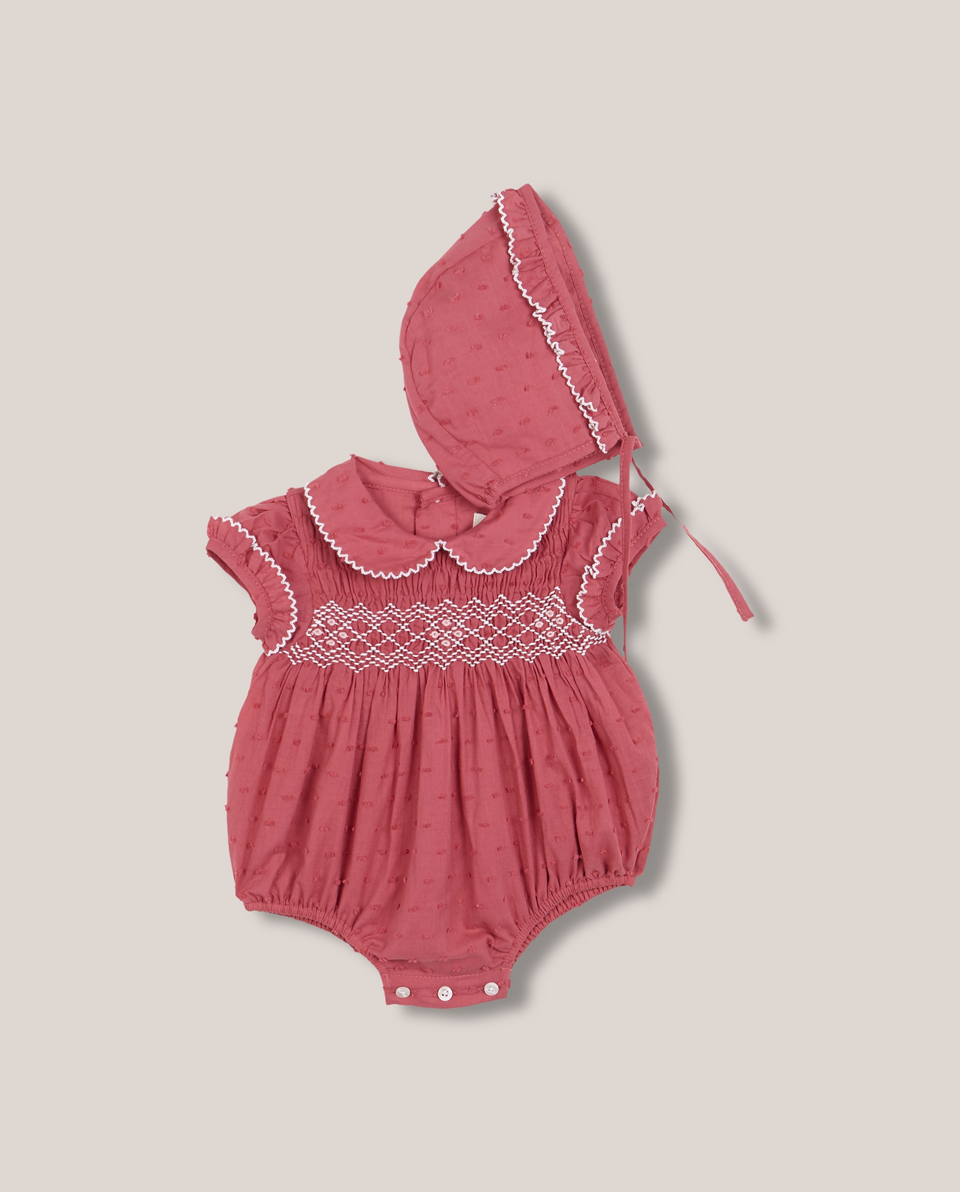 Imagem 0 de Conjunto de Macacão Curto para Bebé a Condizer com Capuz