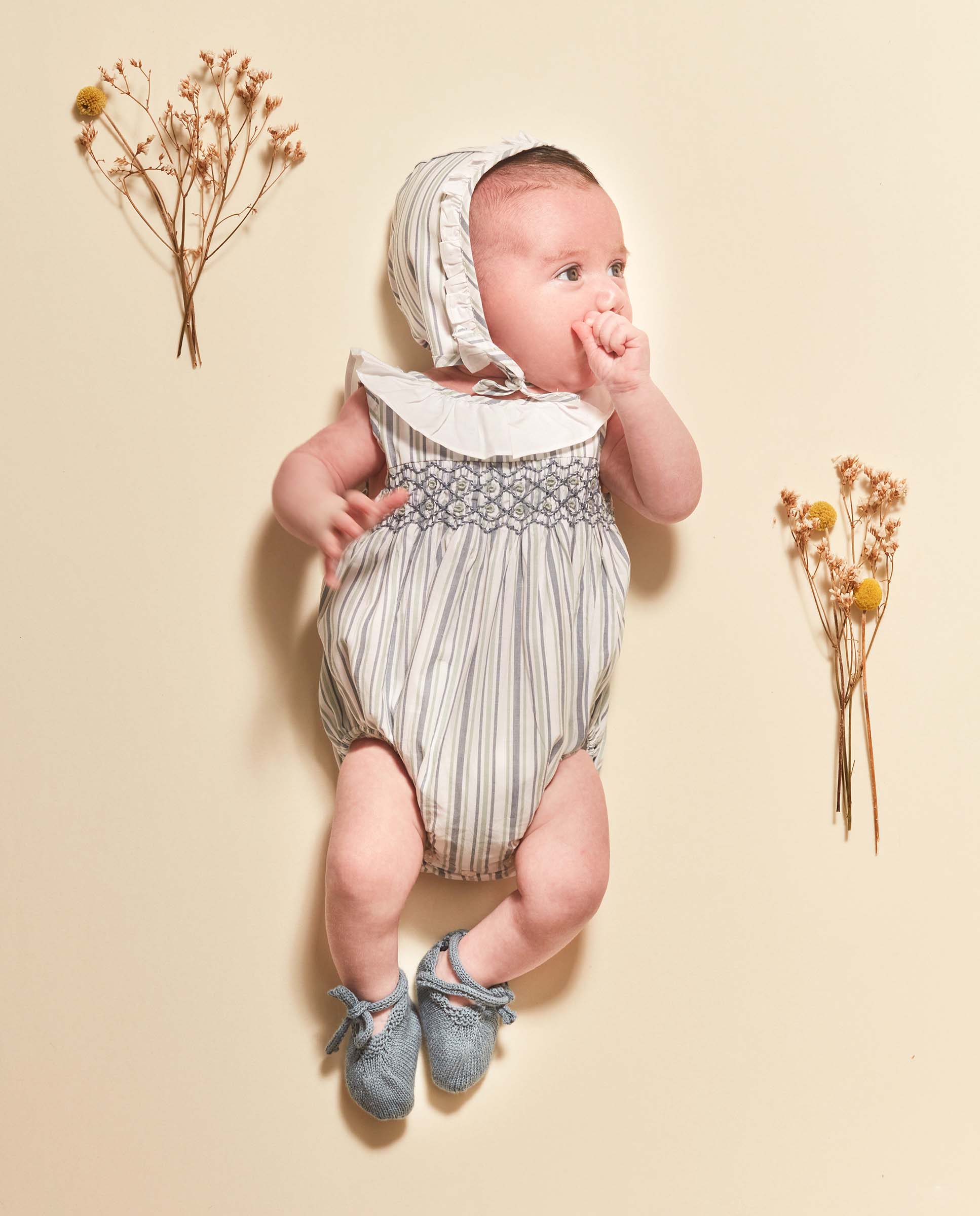 Patuco para Bebé com Ondas Cinzento-3