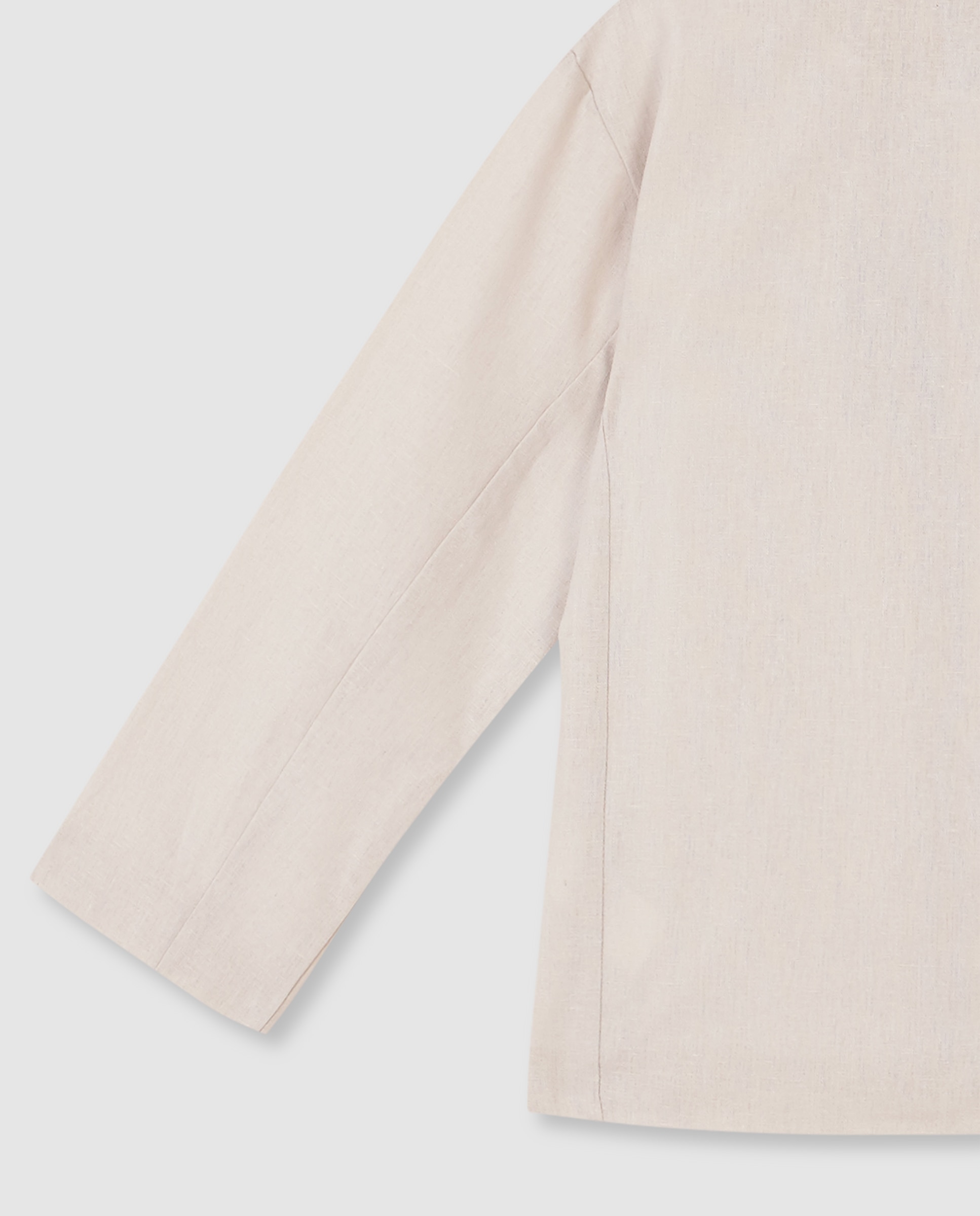 Casaco Infantil de Linho Bege-6