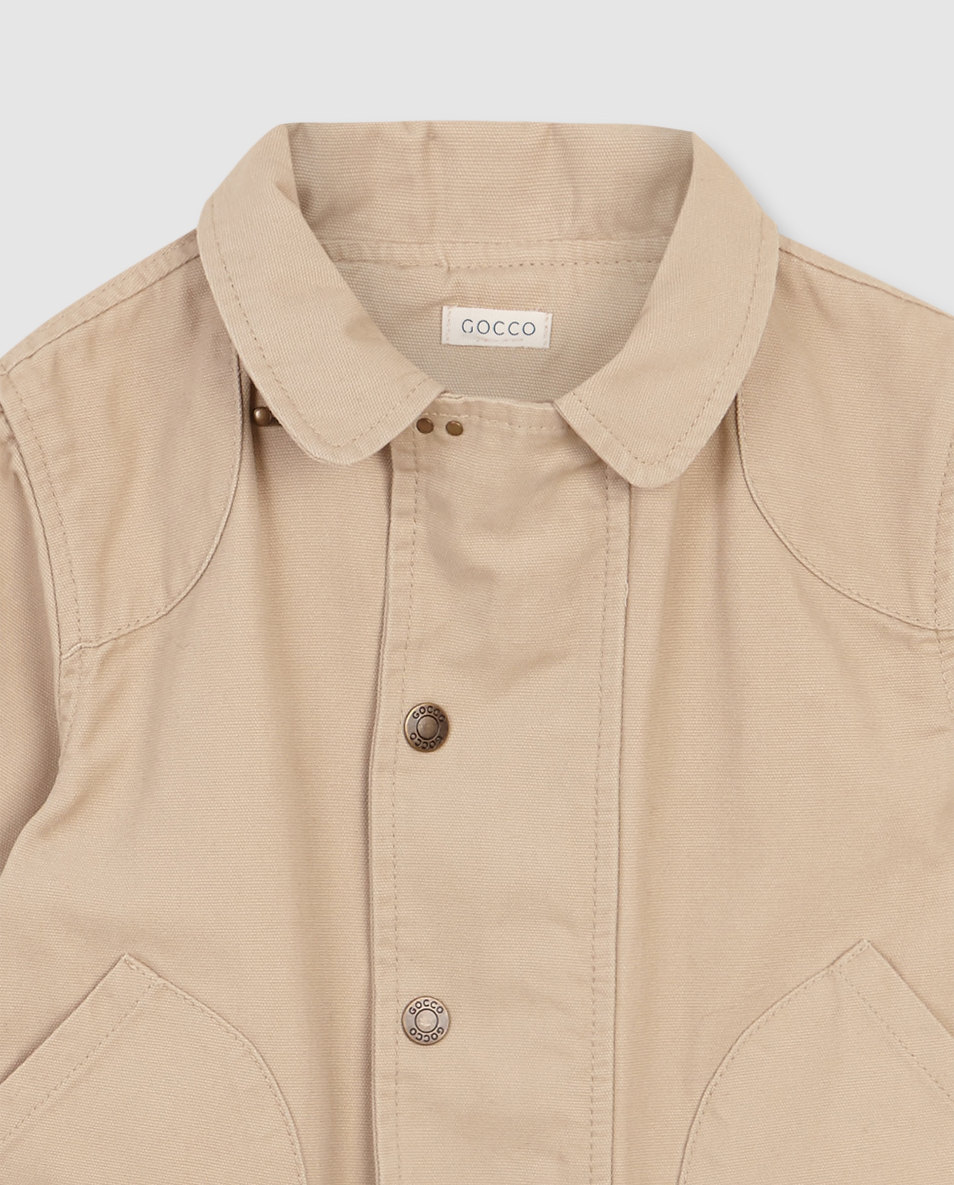 Parka Infantil Bege-3