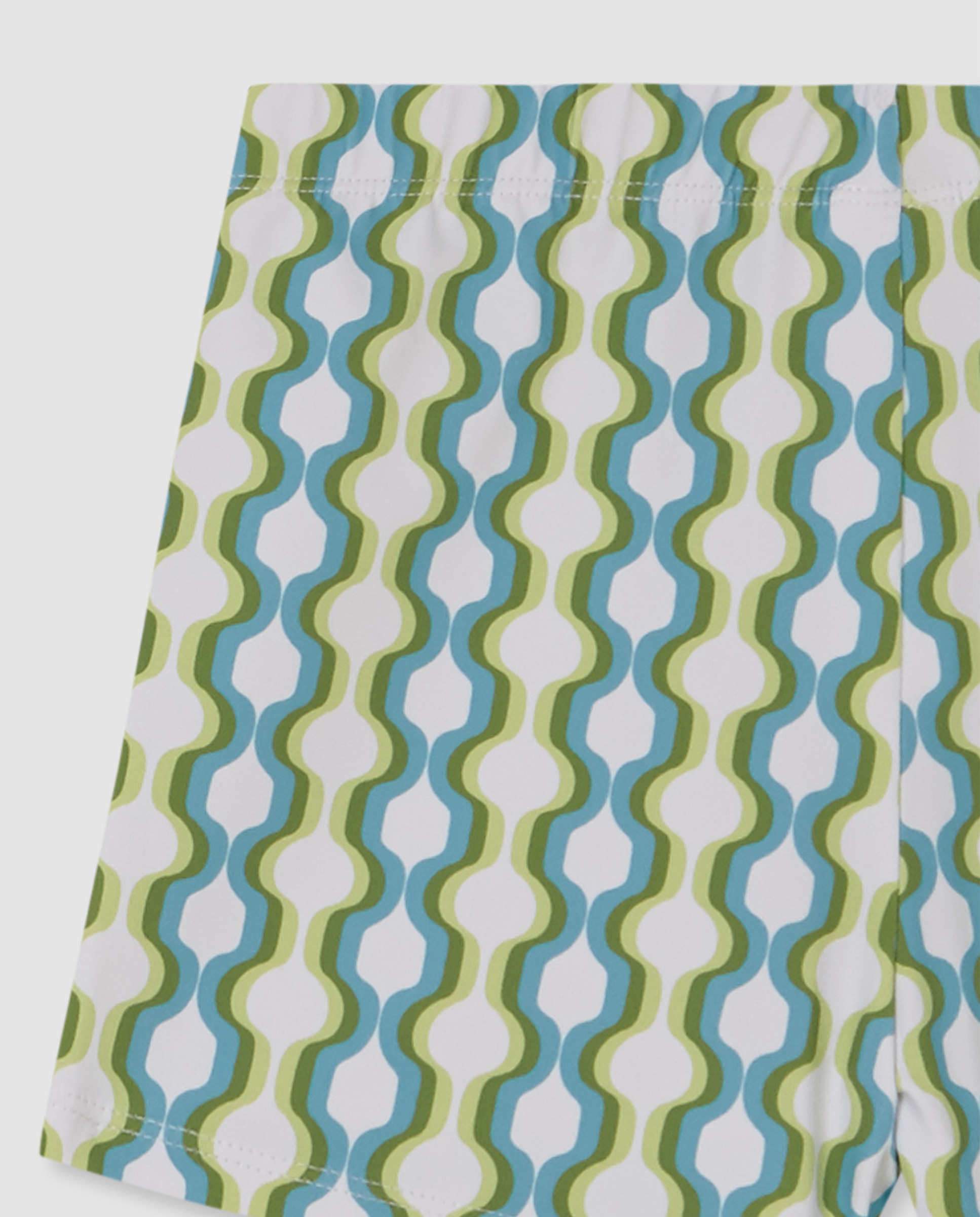 Fato de Banho Infantil com Estampado Geométrico Gocco Azul / Verde-4