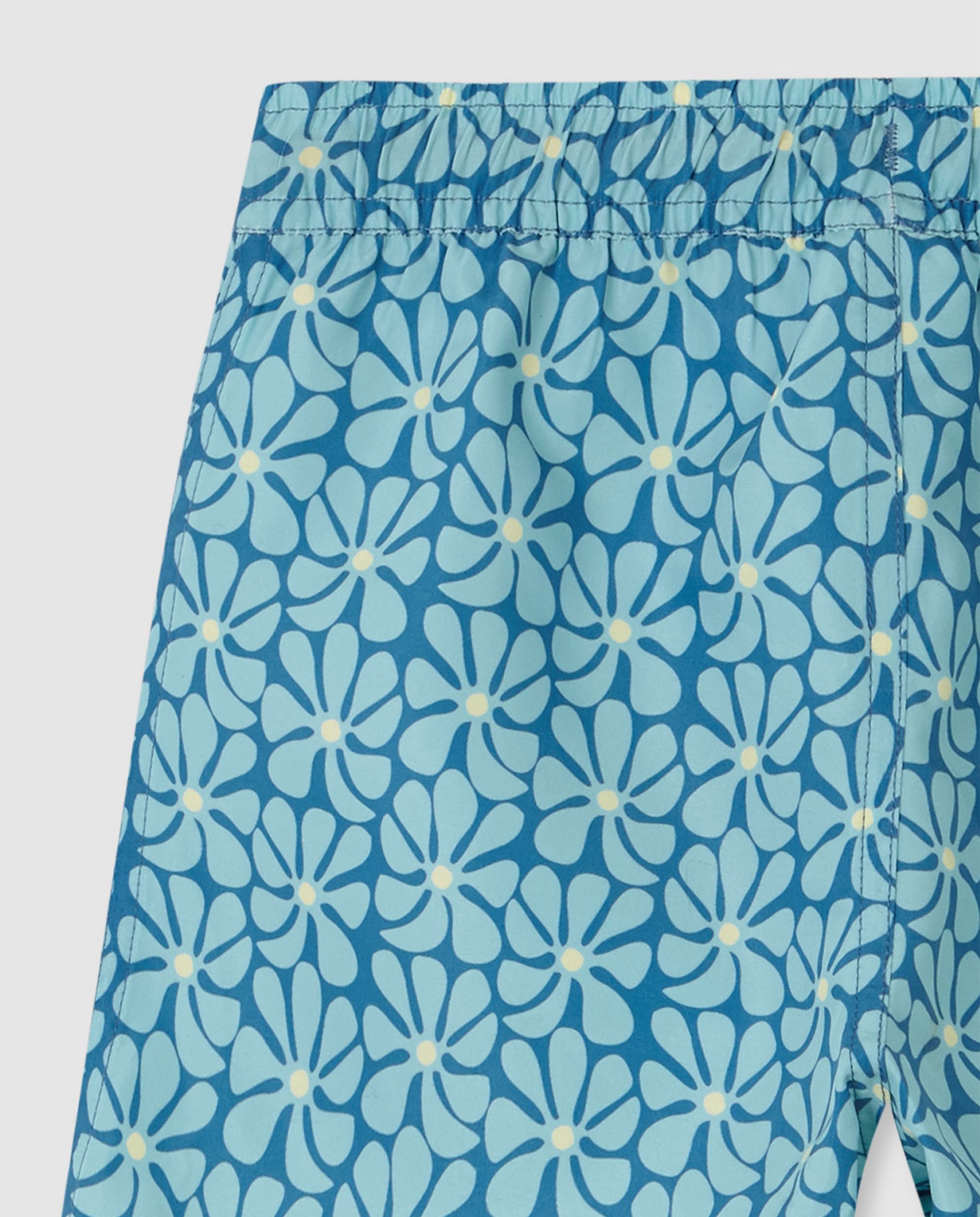 Fato de Banho Infantil com Estampado Retro Azul-4
