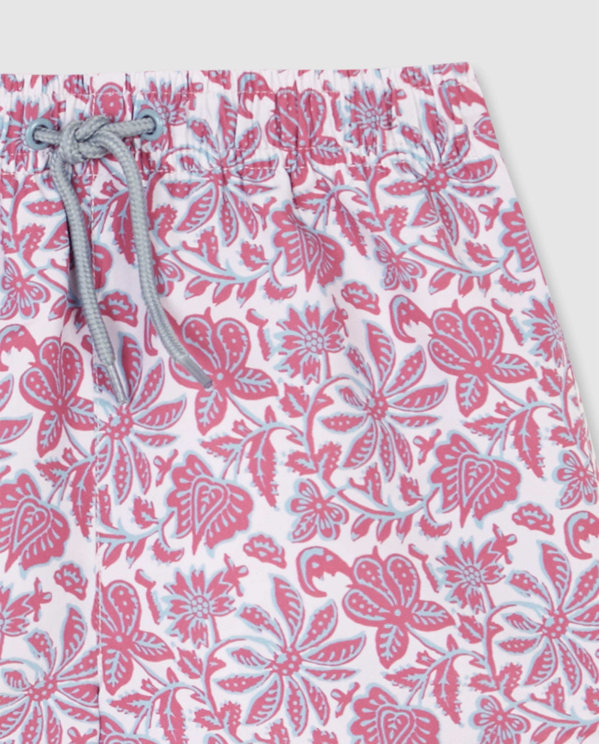 Fato de Banho Infantil com Estampado Flor Índia Gocco Bege/Rosa-3