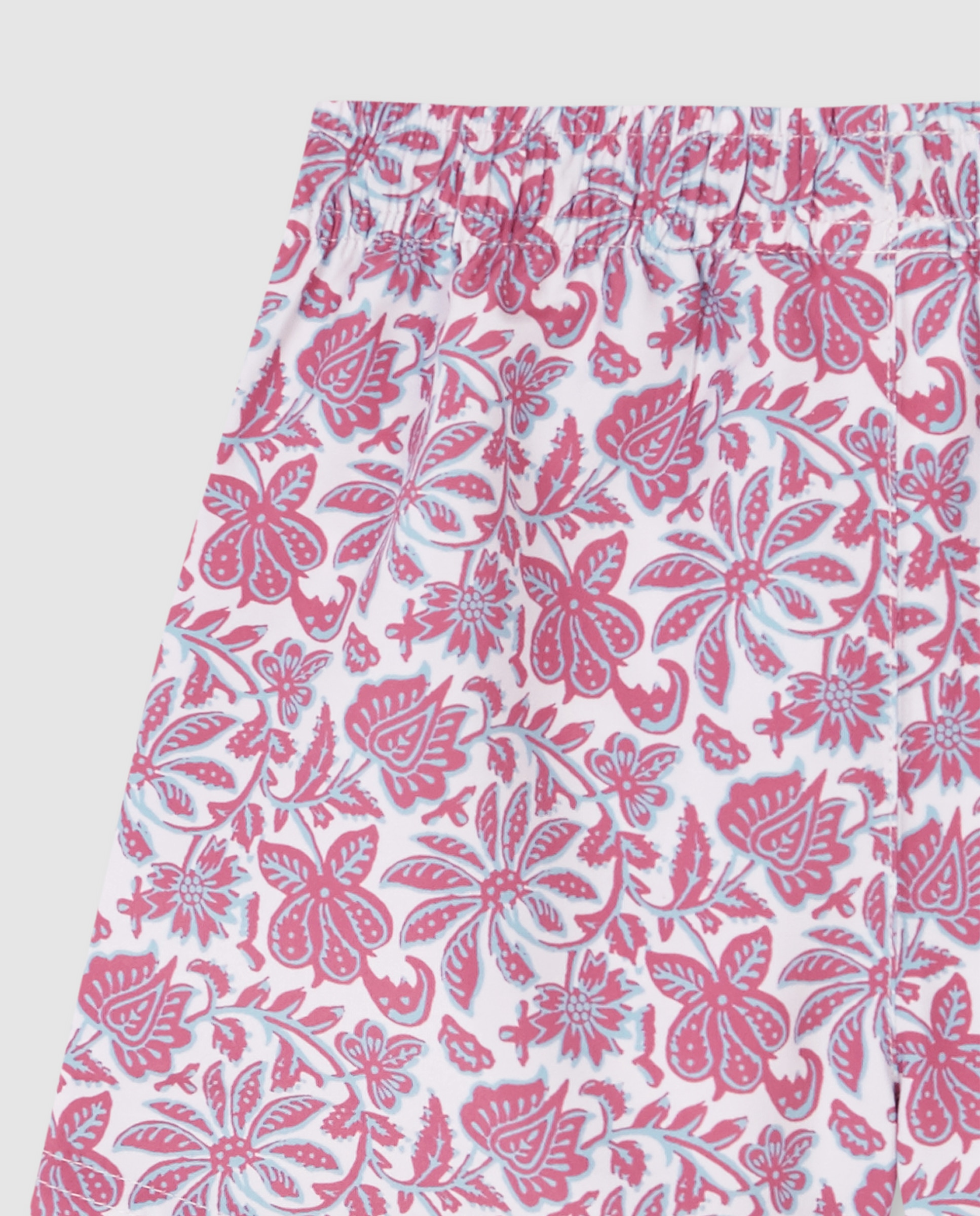 Fato de Banho Infantil com Estampado Flor Índia Gocco Bege/Rosa-4