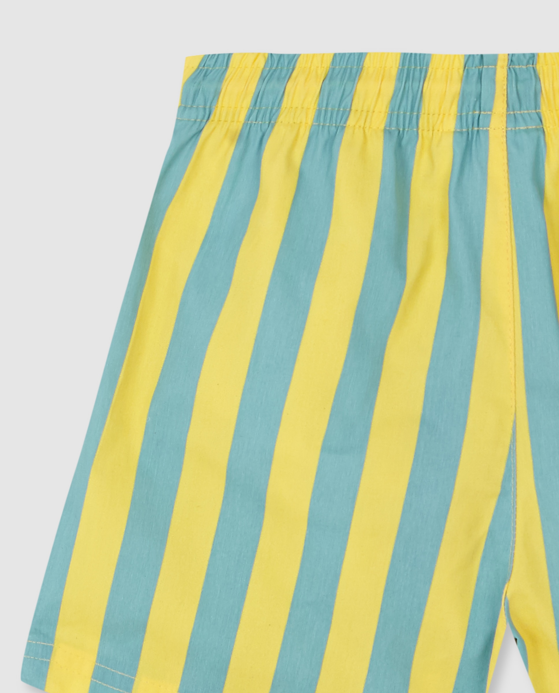 Fato de Banho Infantil Às Riscas Gocco Amarelo-flúor-4