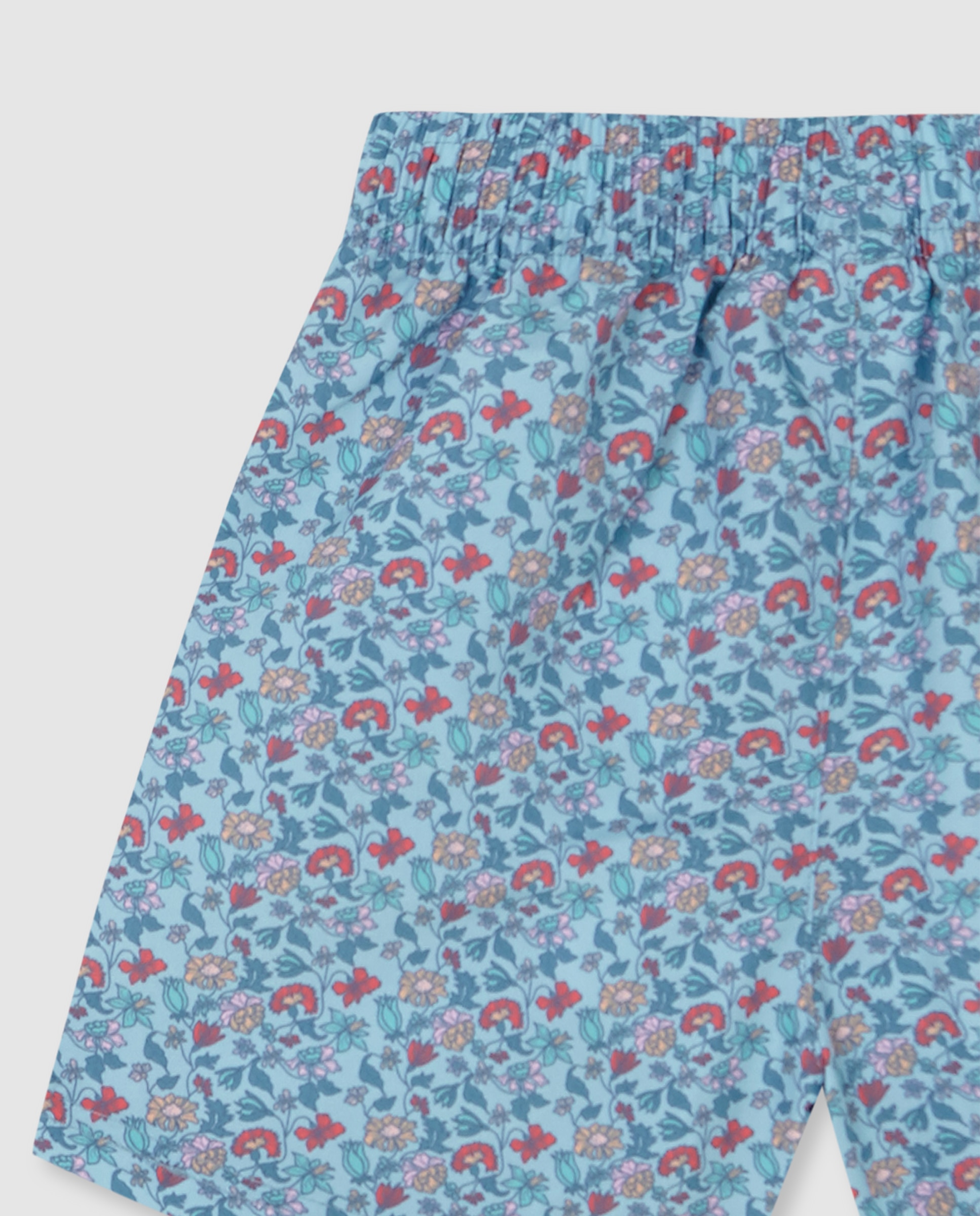 Fato de Banho Infantil com Estampado Floral Gocco Azul-claro-4