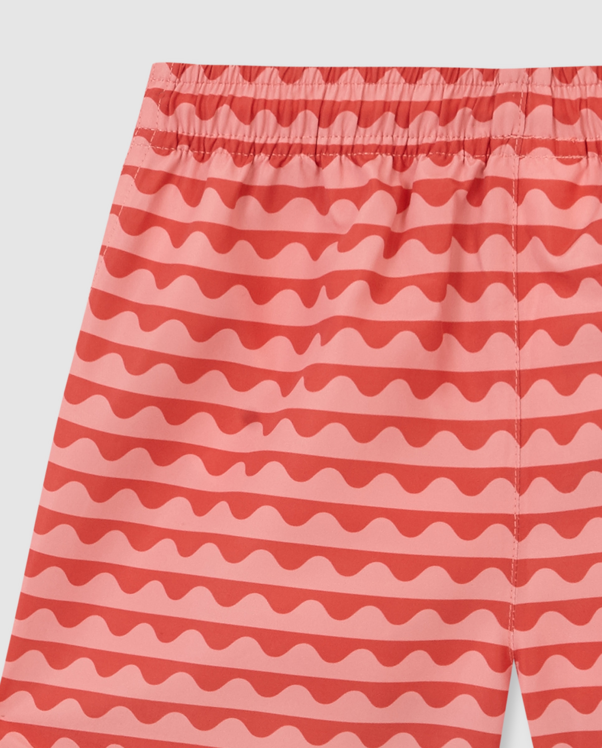 Fato de Banho Infantil Estampado de Ondas Gocco Rosa-4