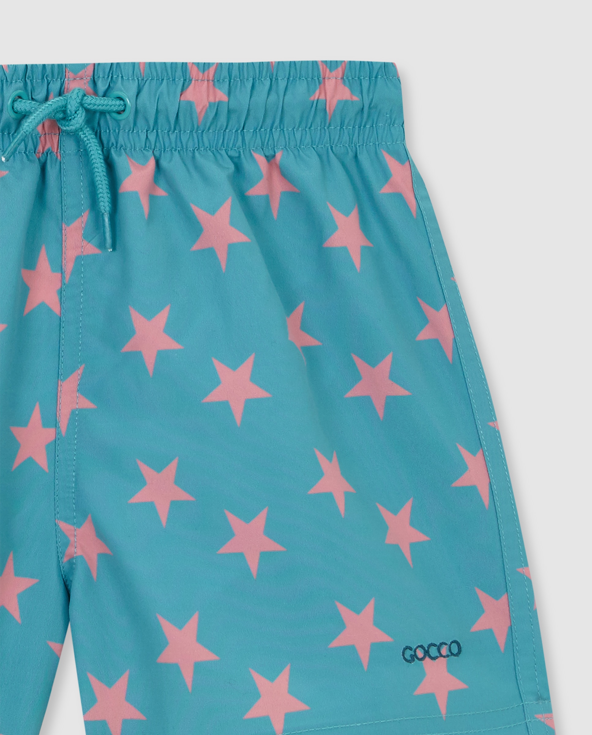 Fato de Banho Infantil de Estrelas Gocco Azul / Verde-3