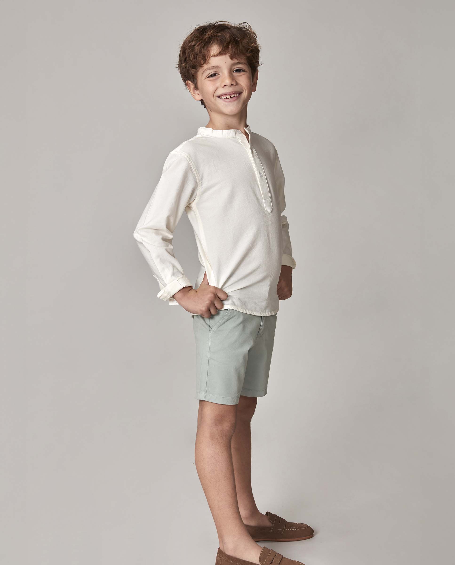 Imagem 0 de Camisa Infantil com Gola À Padre
