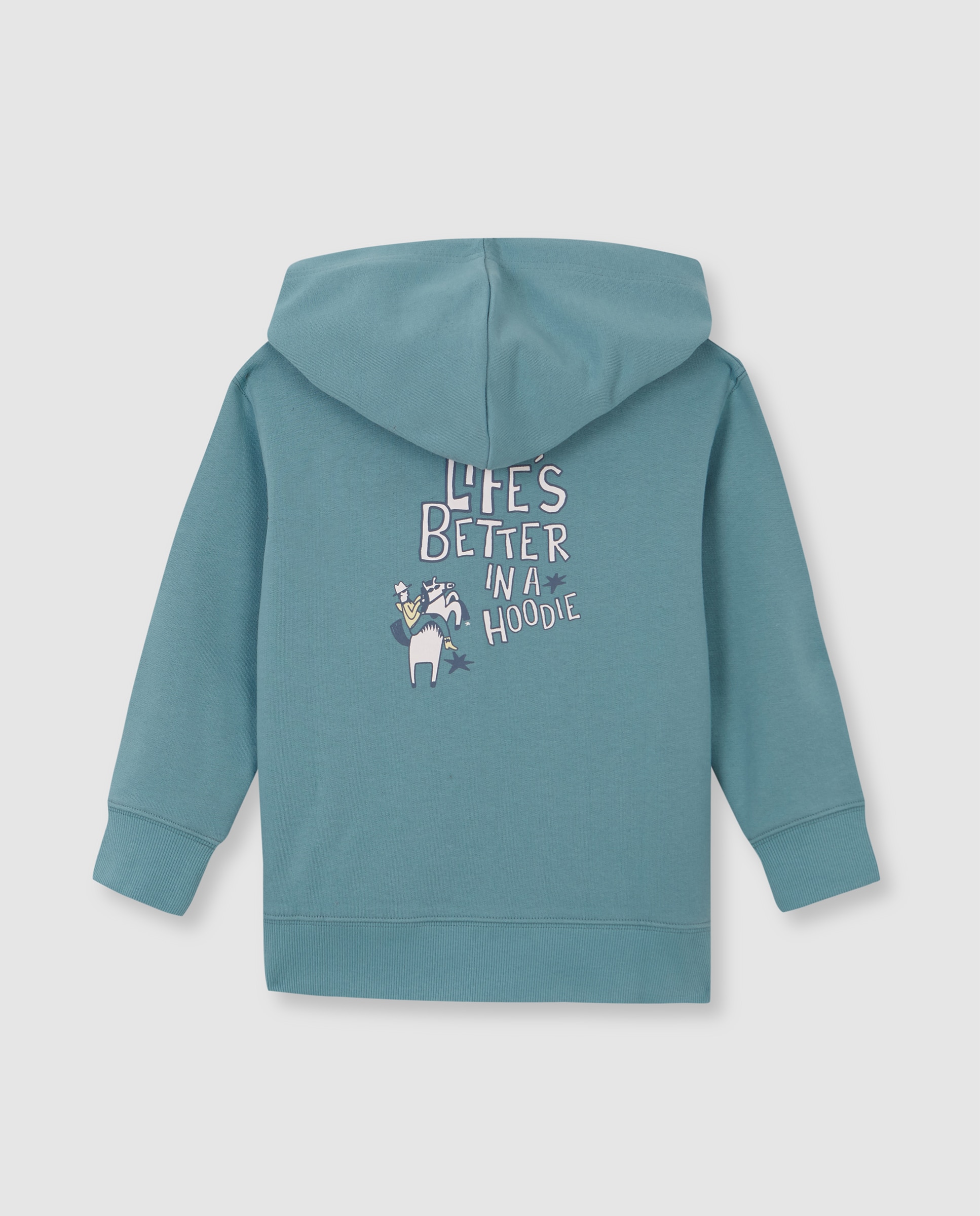 Sweatshirt Infantil "life's Better In a Hoodie Gocco Azul-claro-2