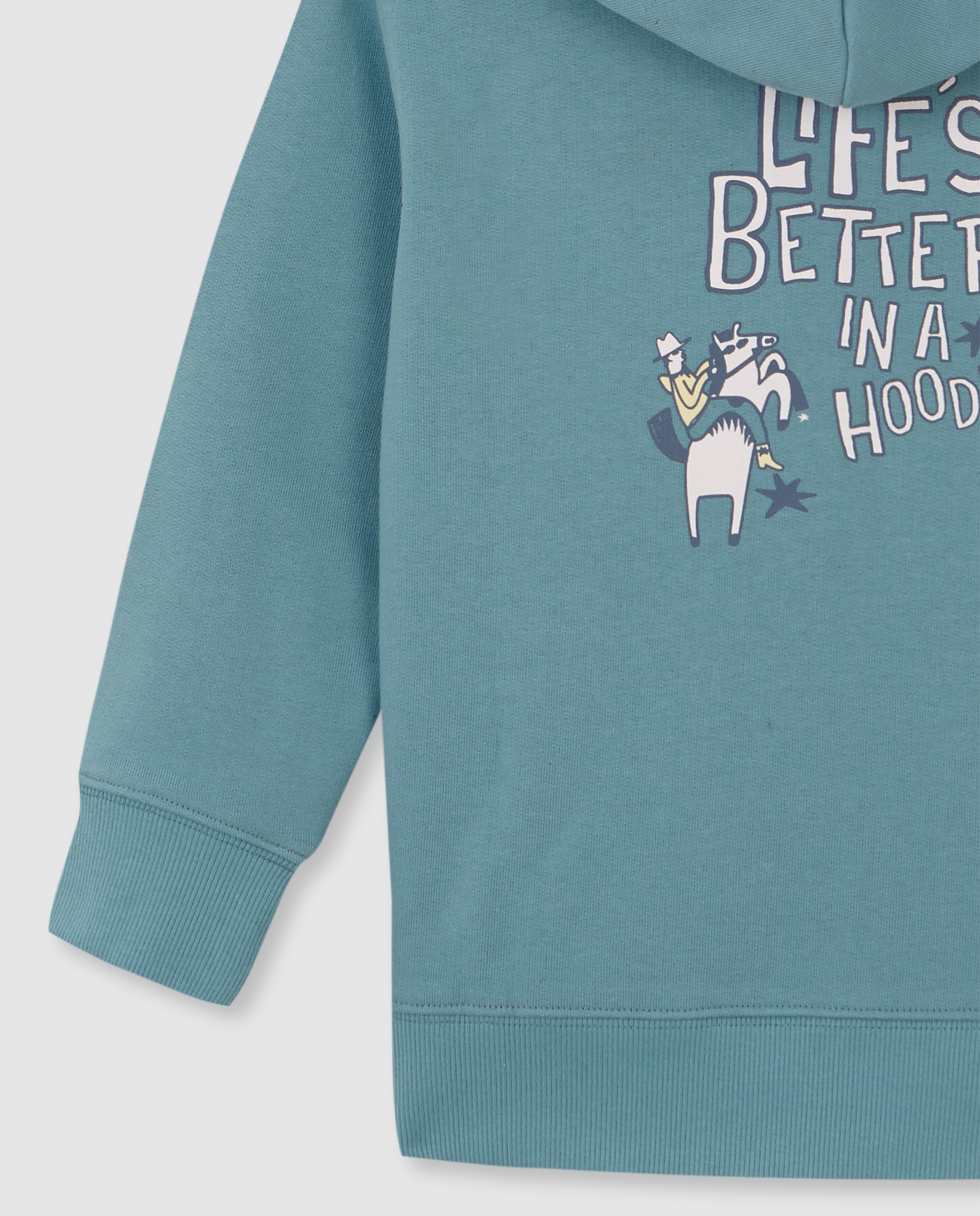 Sweatshirt Infantil "life's Better In a Hoodie Gocco Azul-claro-4