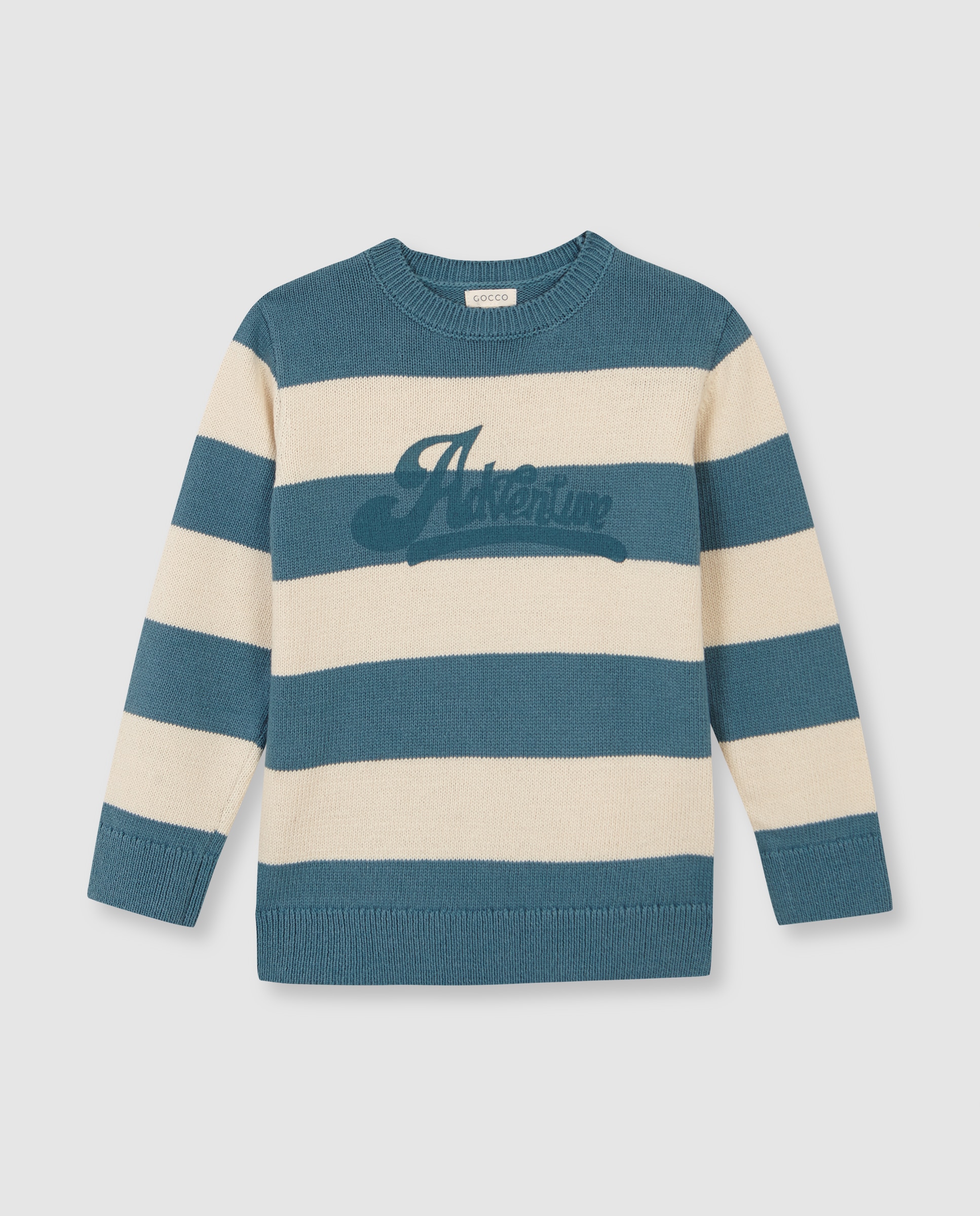 Imagem 0 de Camisola Infantil Às Riscas com Gráfico