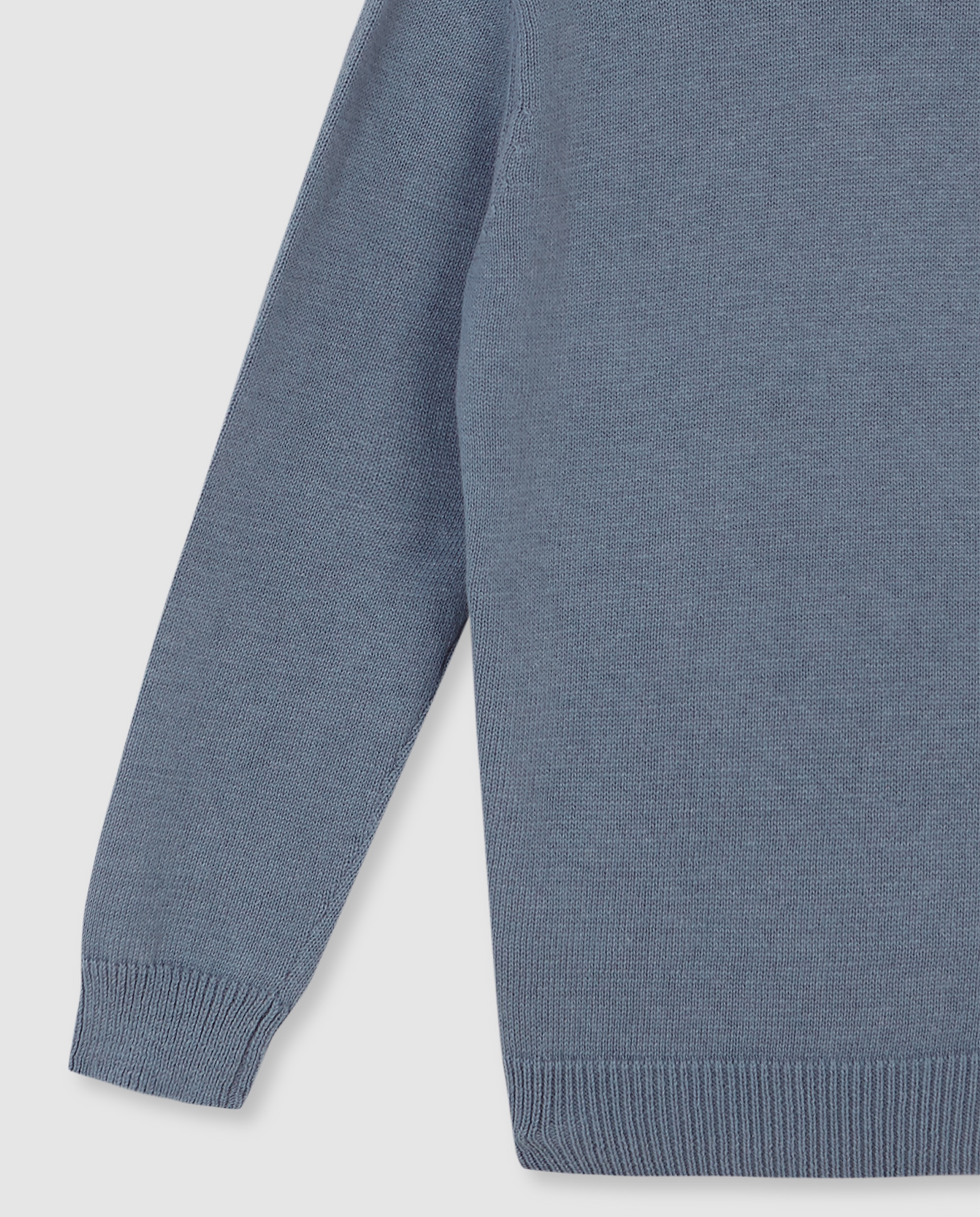 Camisola Infantil com Gola em V Gocco Cinzento-5