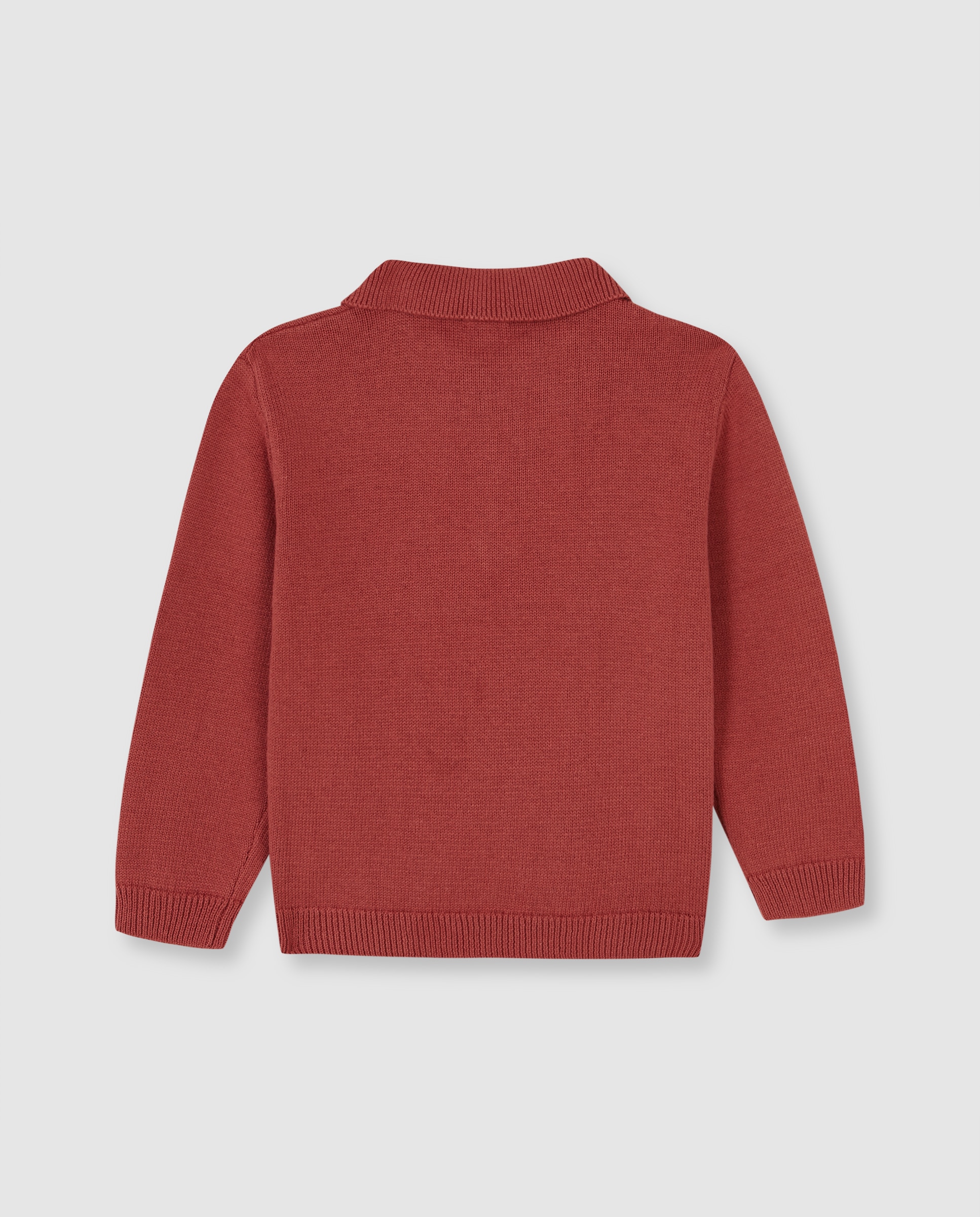 Camisola Infantil de Estilo Polo Rosa-2
