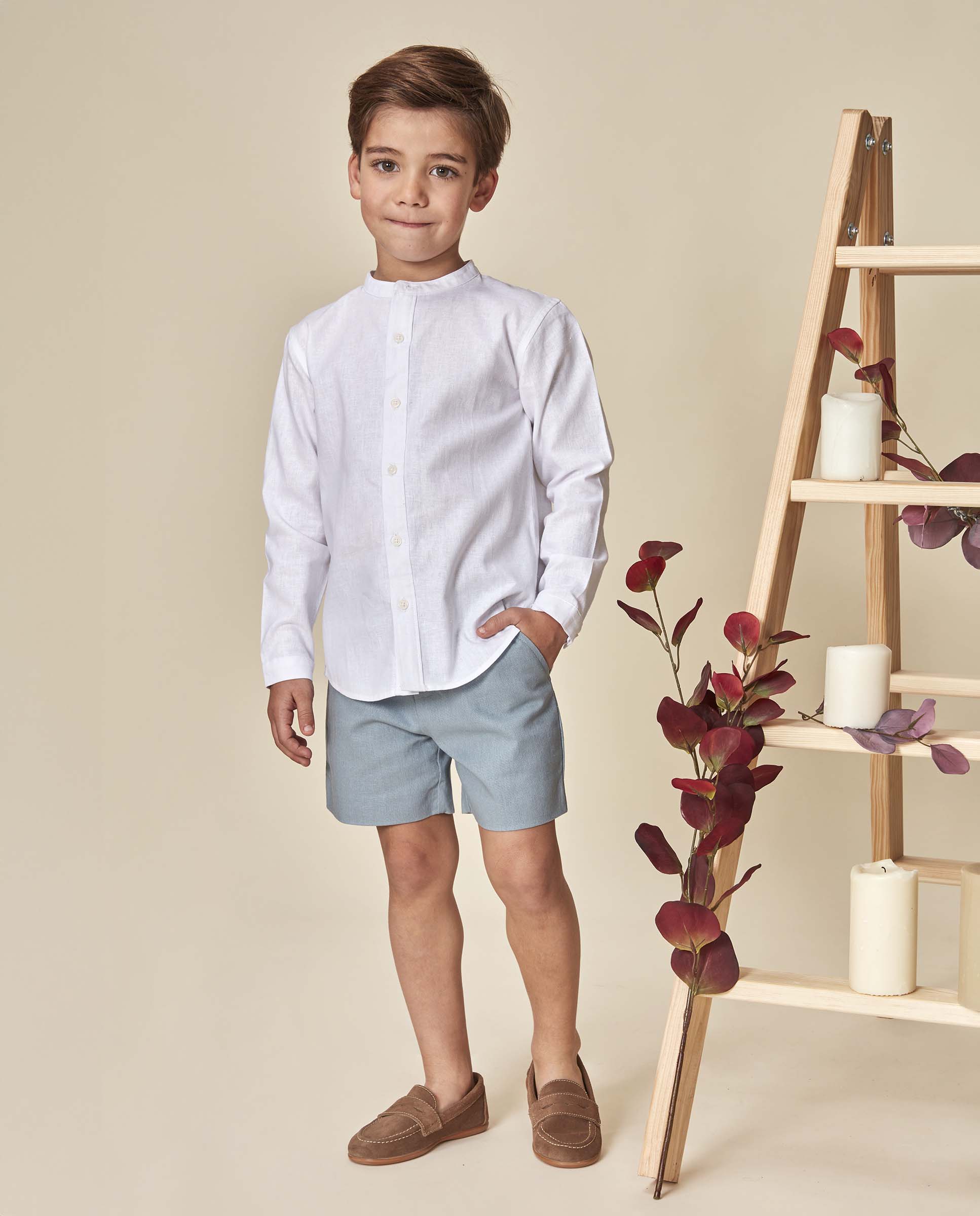 Imagem 0 de Calças Curtas Infantil de Linho