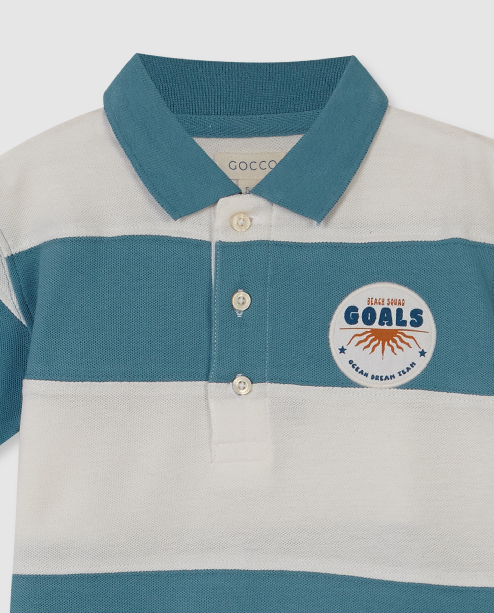 Polo Infantil Summer Vibes Gocco Azul-3