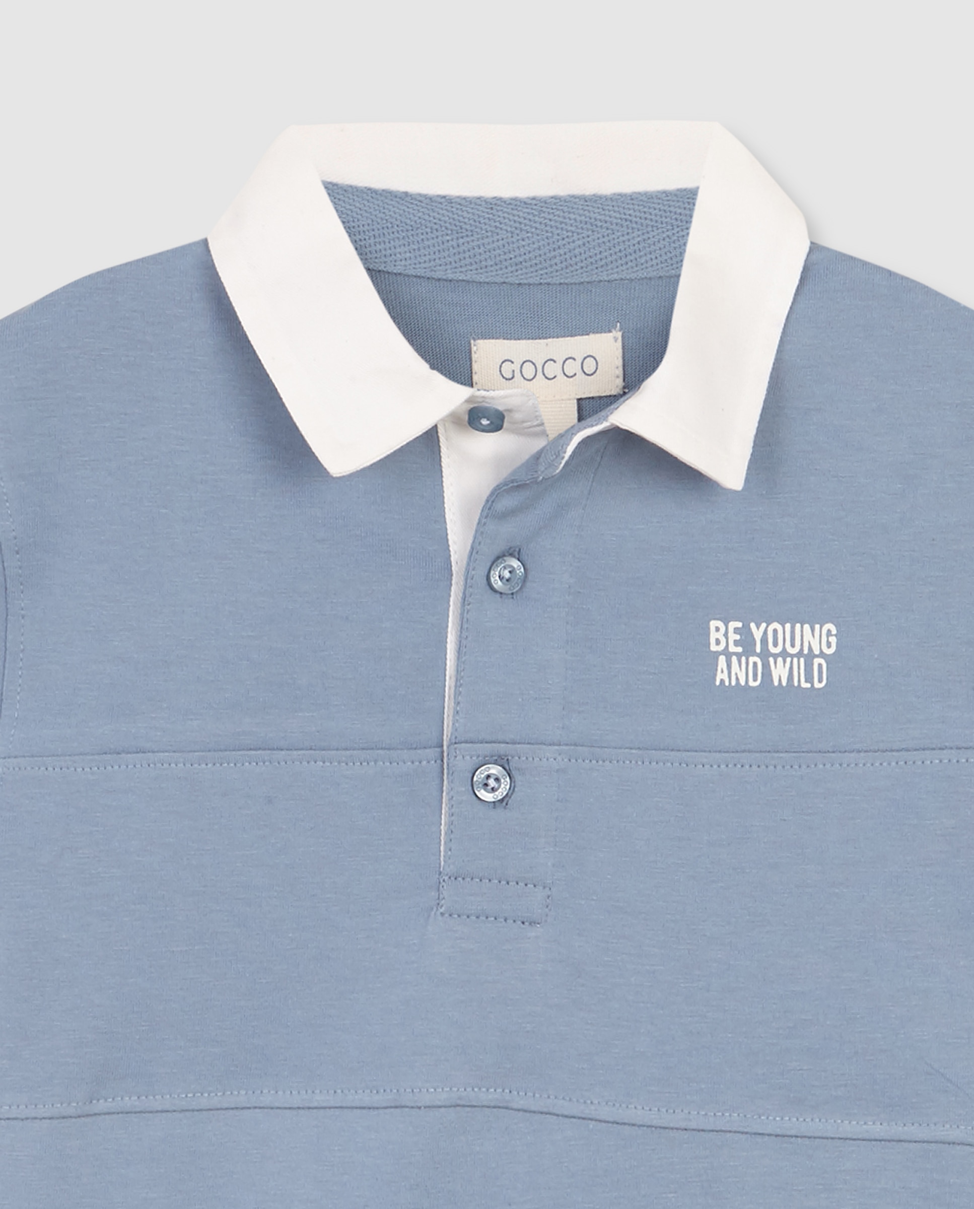 Polo Infantil Thunder Gocco Azul-claro-3