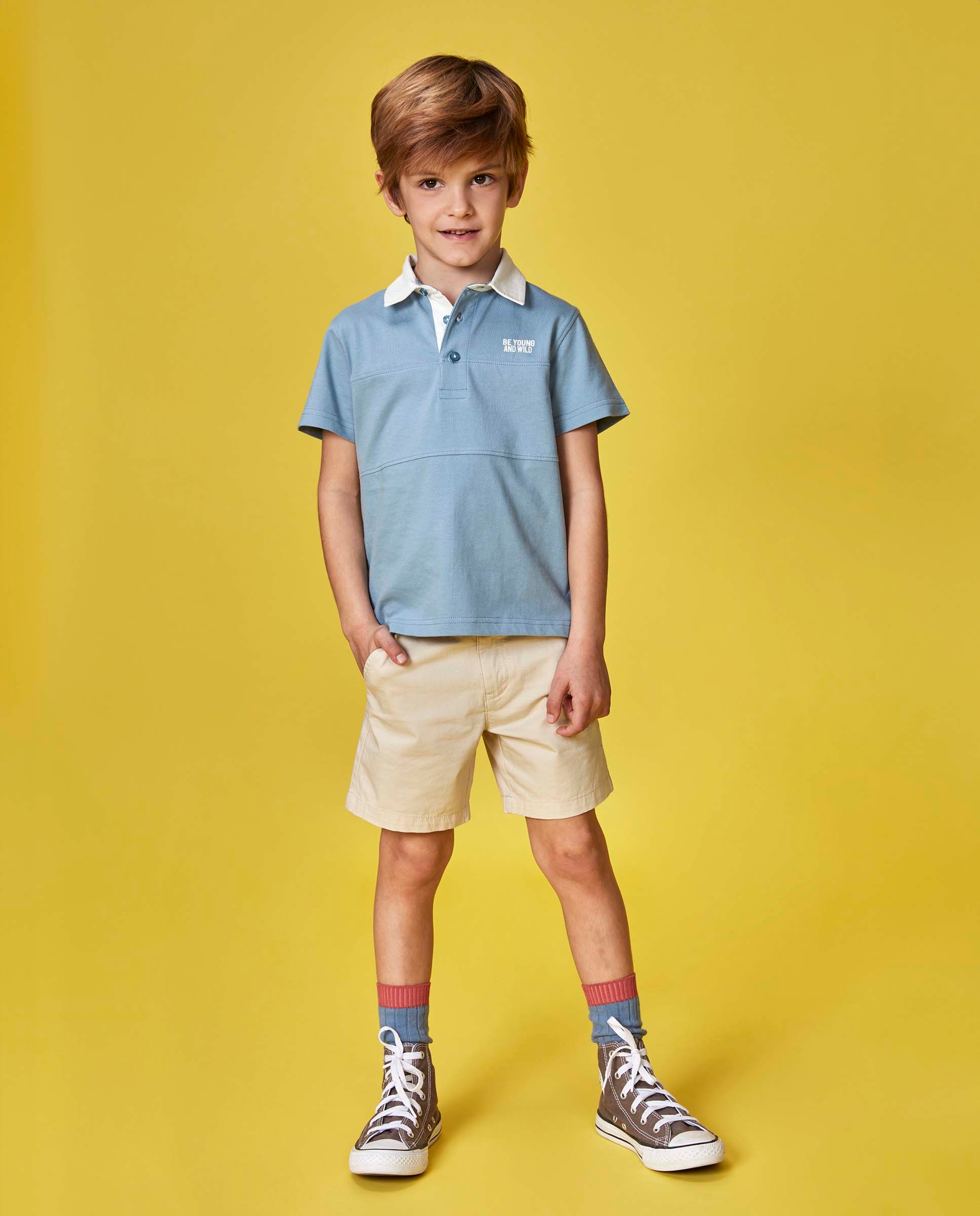 Polo Infantil Thunder Gocco Azul-claro-6
