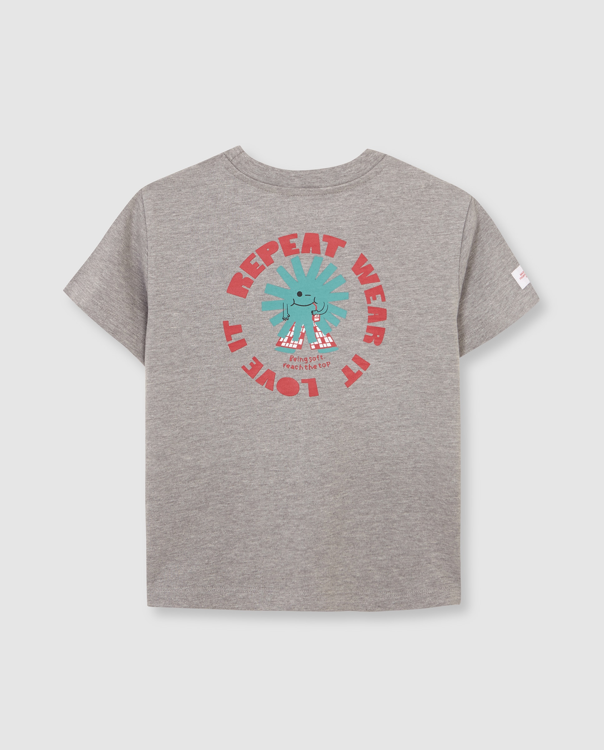 T-shirt Infantil com Estampado Gocco Cinzento-claro-2