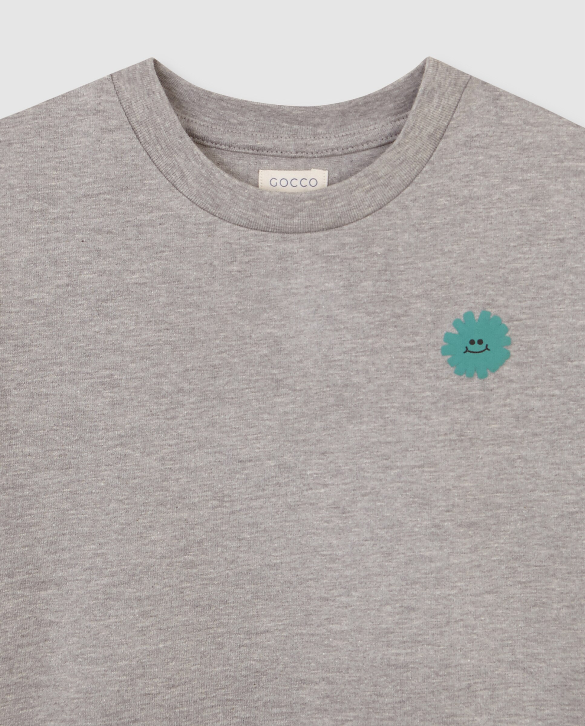 T-shirt Infantil com Estampado Gocco Cinzento-claro-3