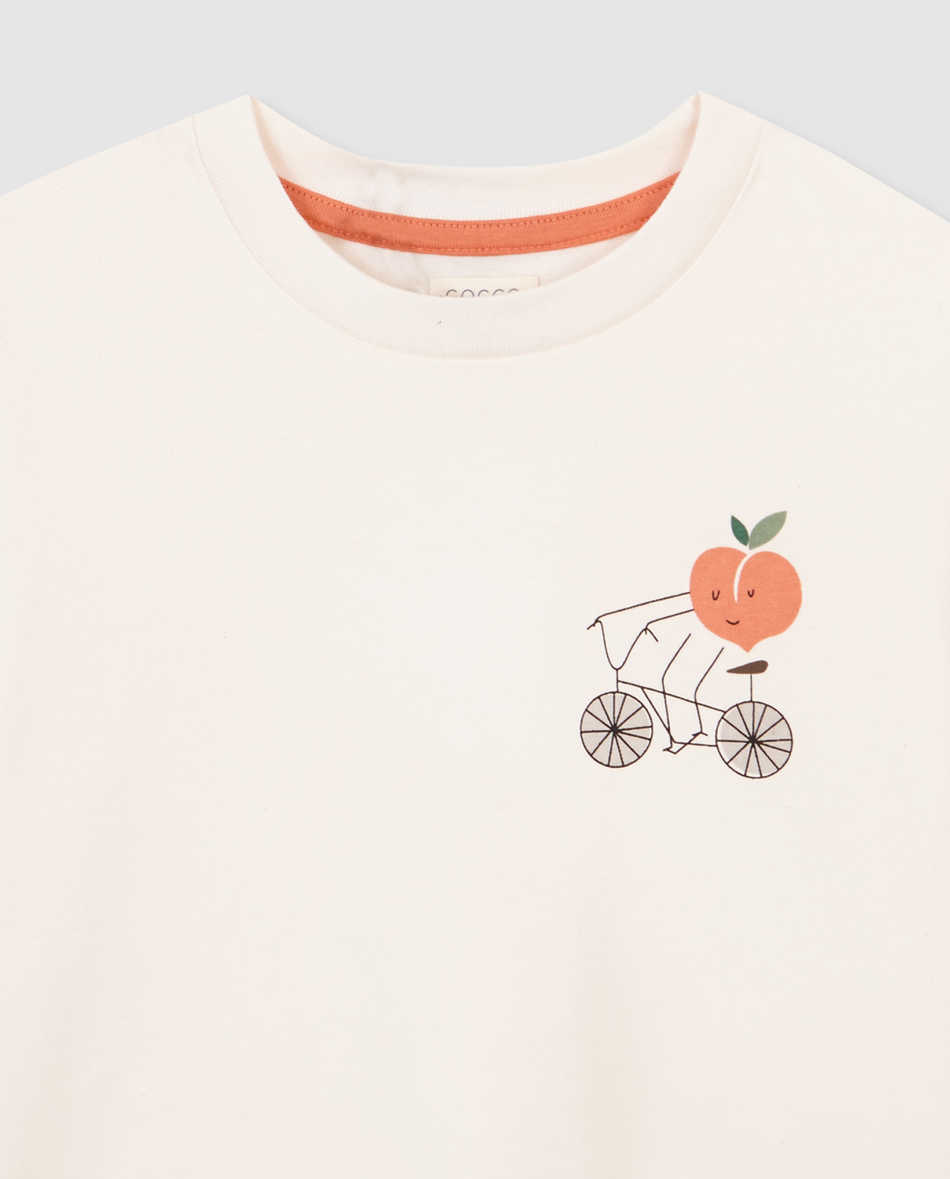 T-shirt Infantil com Print Branco-marfim-3