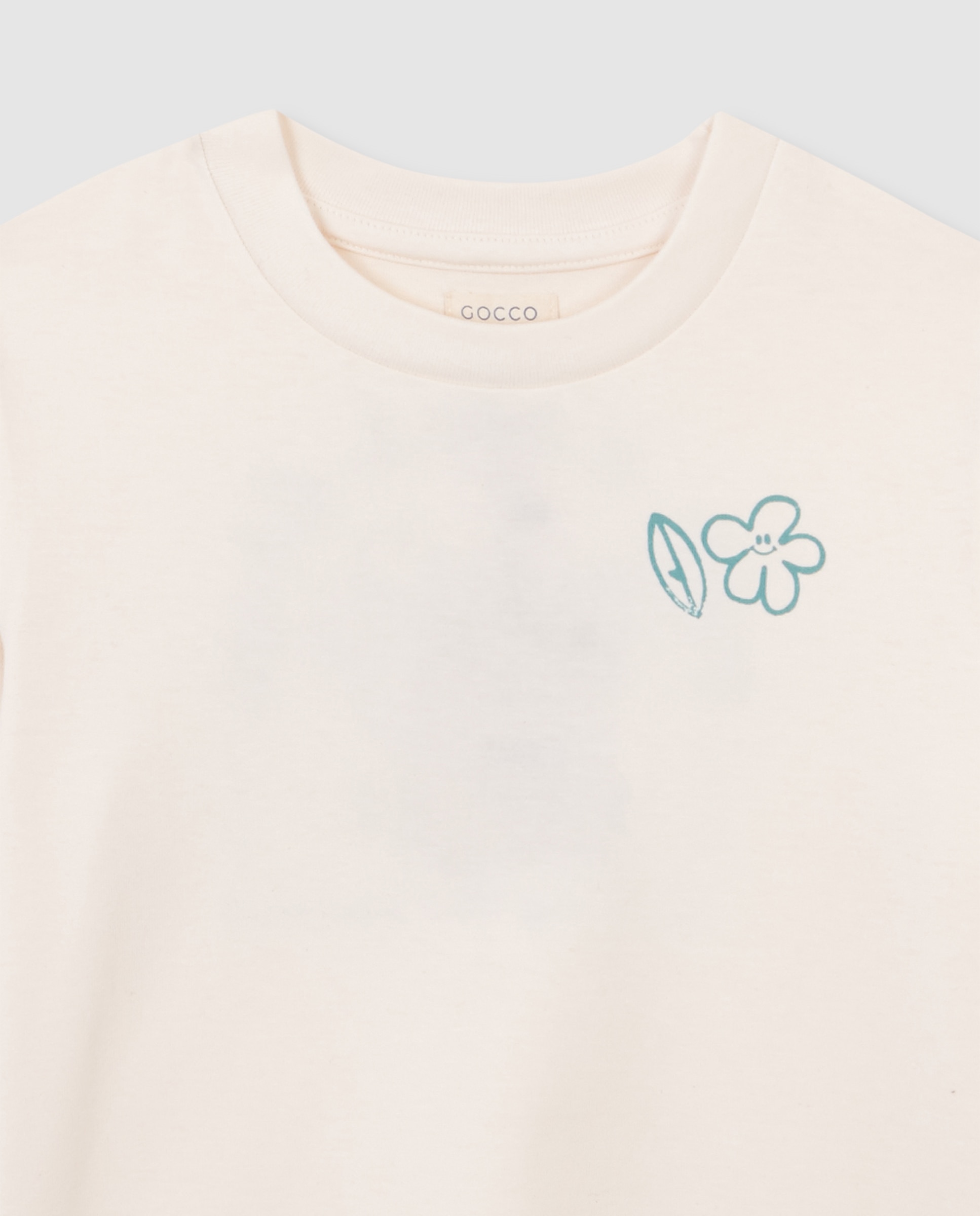 T-shirt Infantil com Print Branco-marfim-3