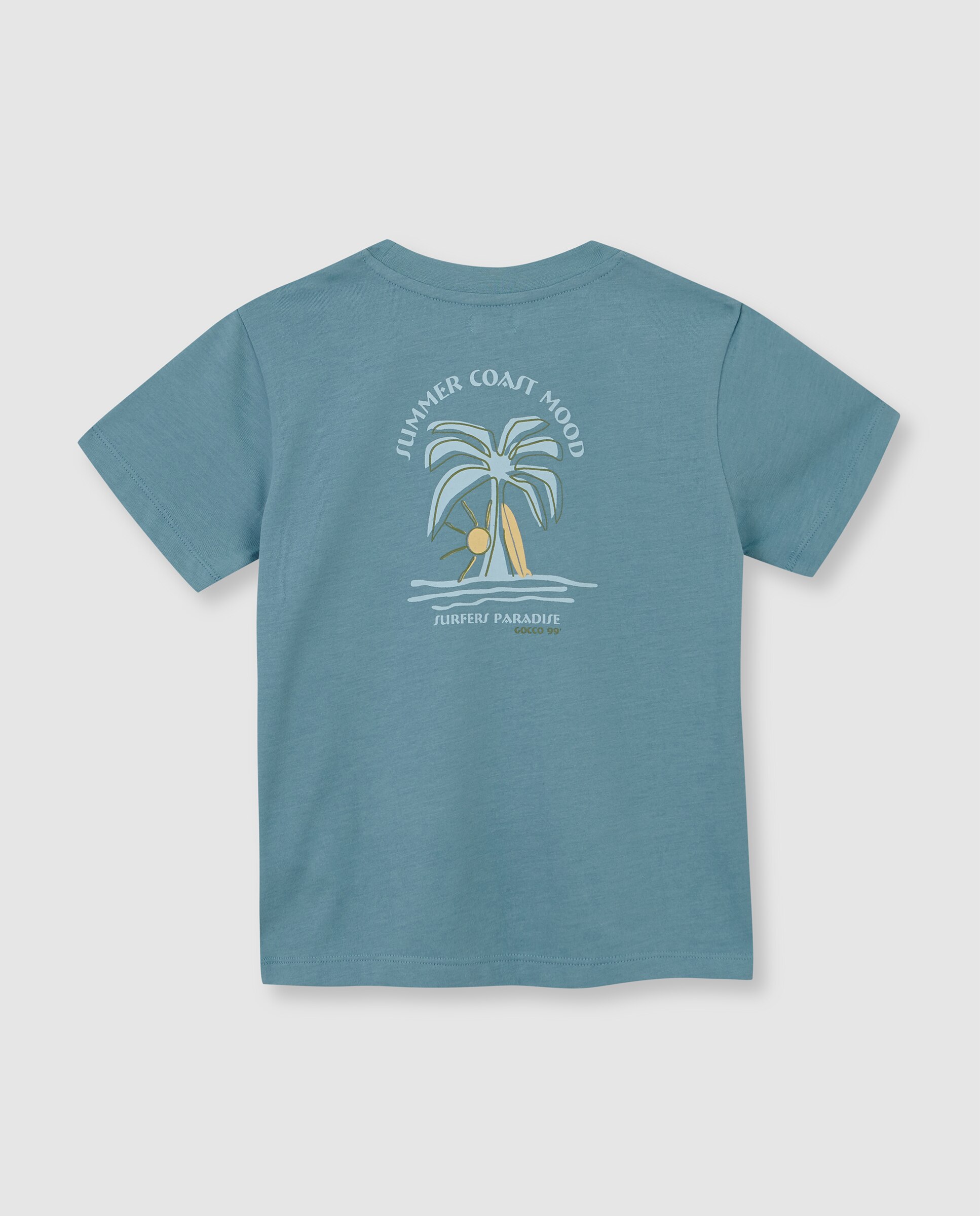 T-shirt Infantil Summer Gocco Azul-celeste-2