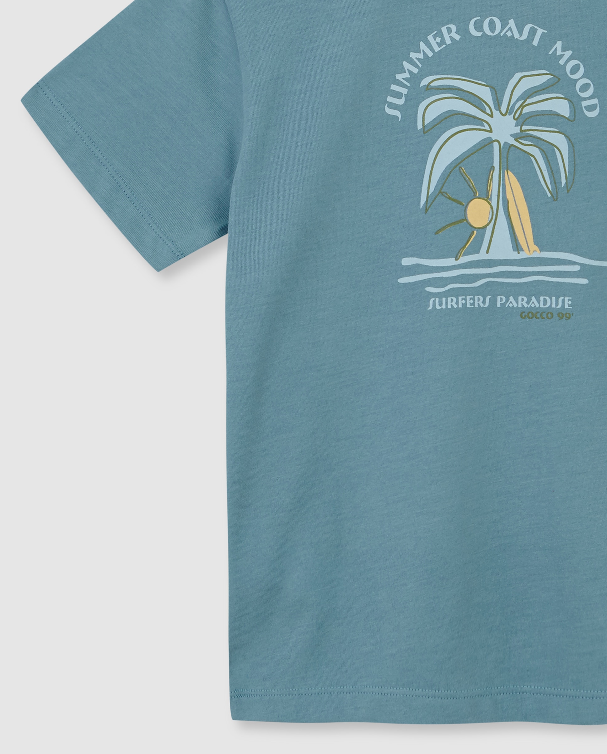 T-shirt Infantil Summer Gocco Azul-celeste-4
