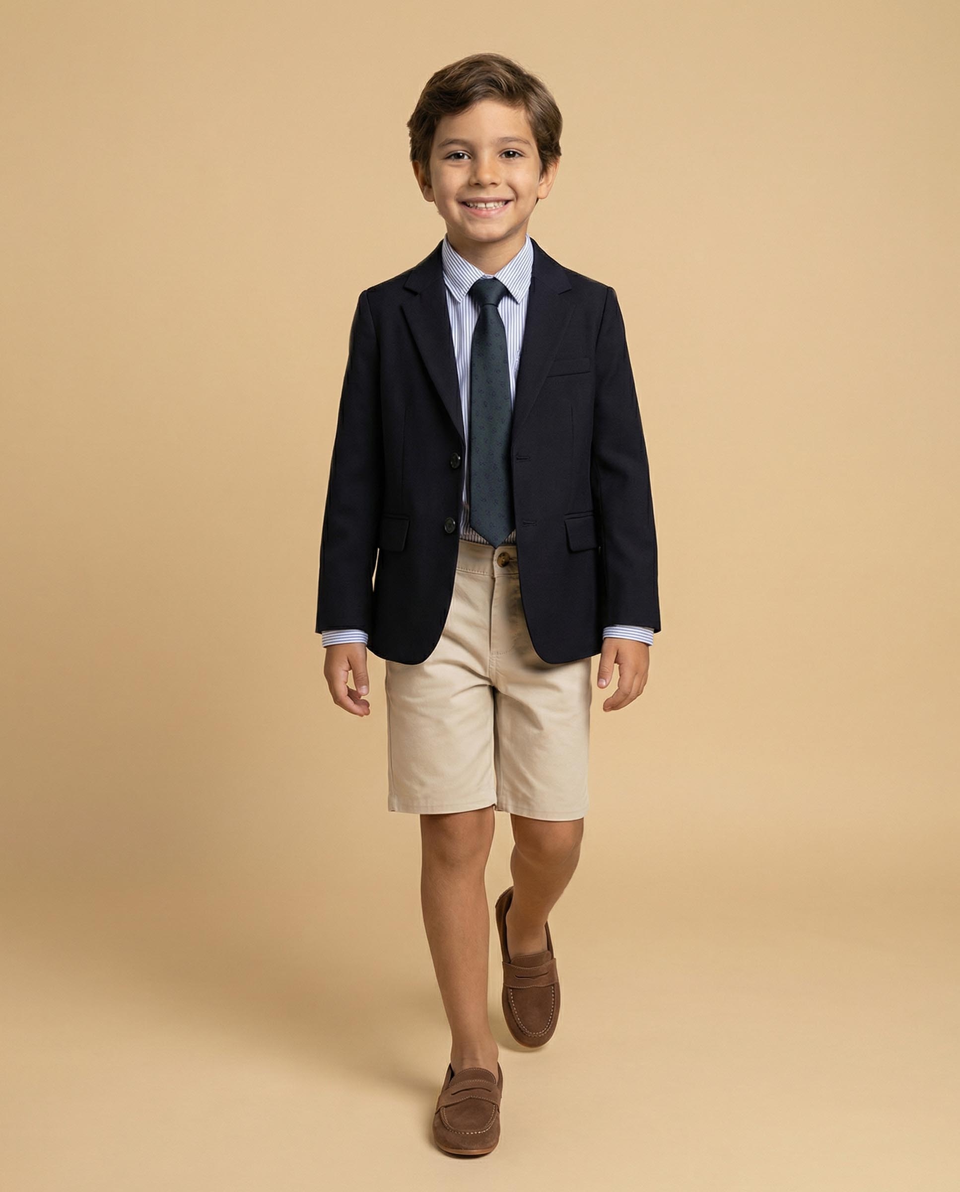 Gravata Infantil Marinho Azul-marinho-3