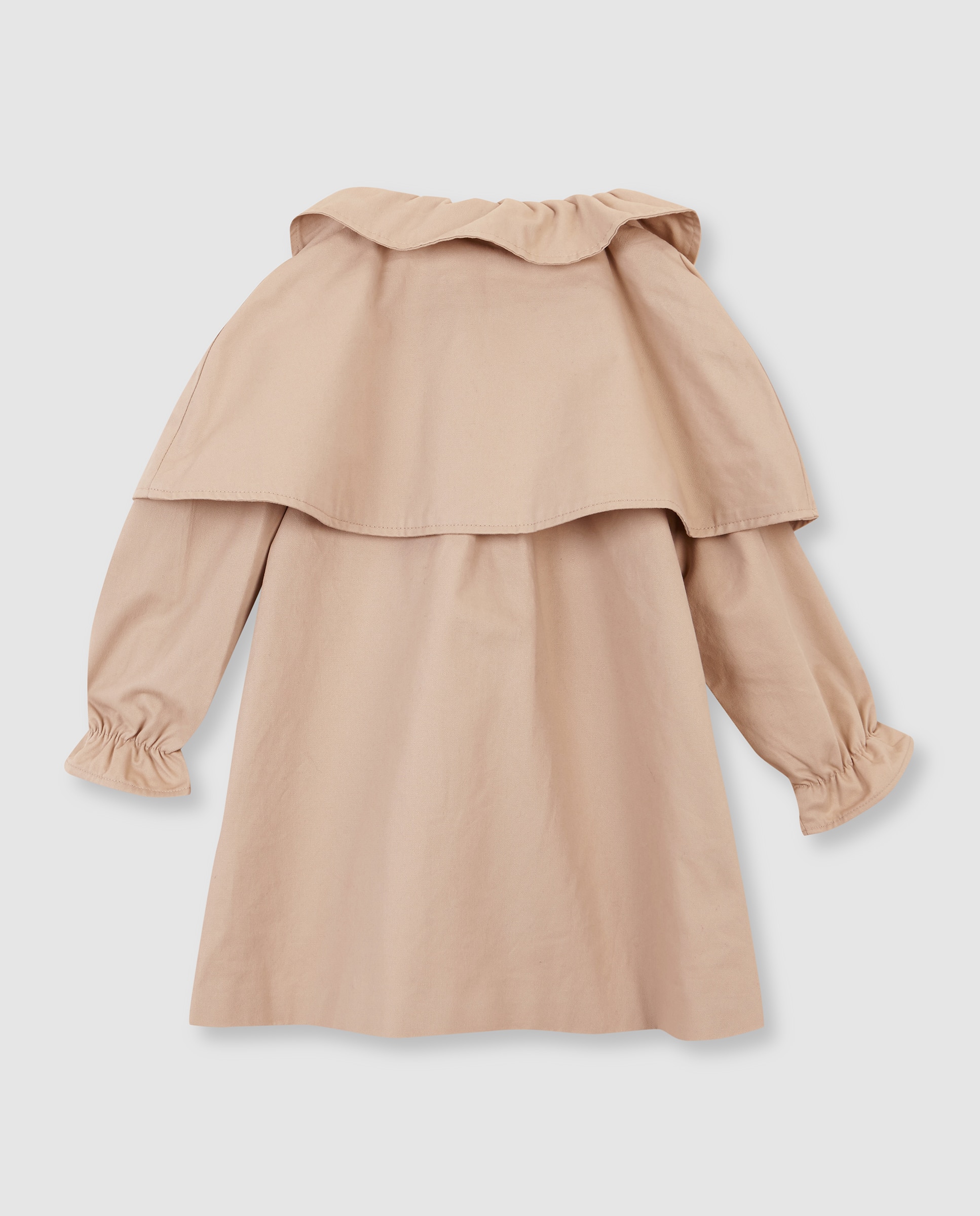 Gabardina Infantil com Capa Desmontável Bege-3