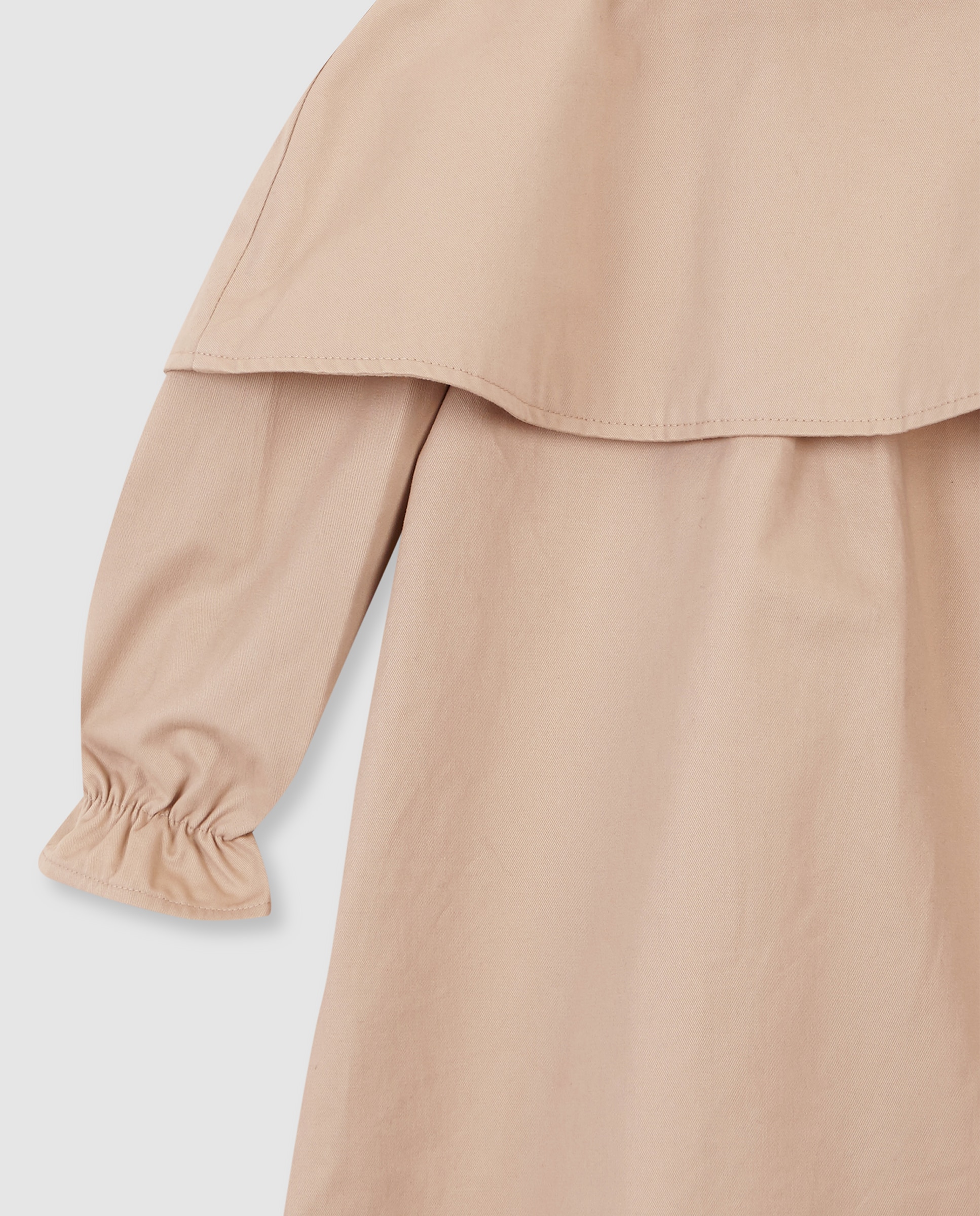 Gabardina Infantil com Capa Desmontável Bege-5