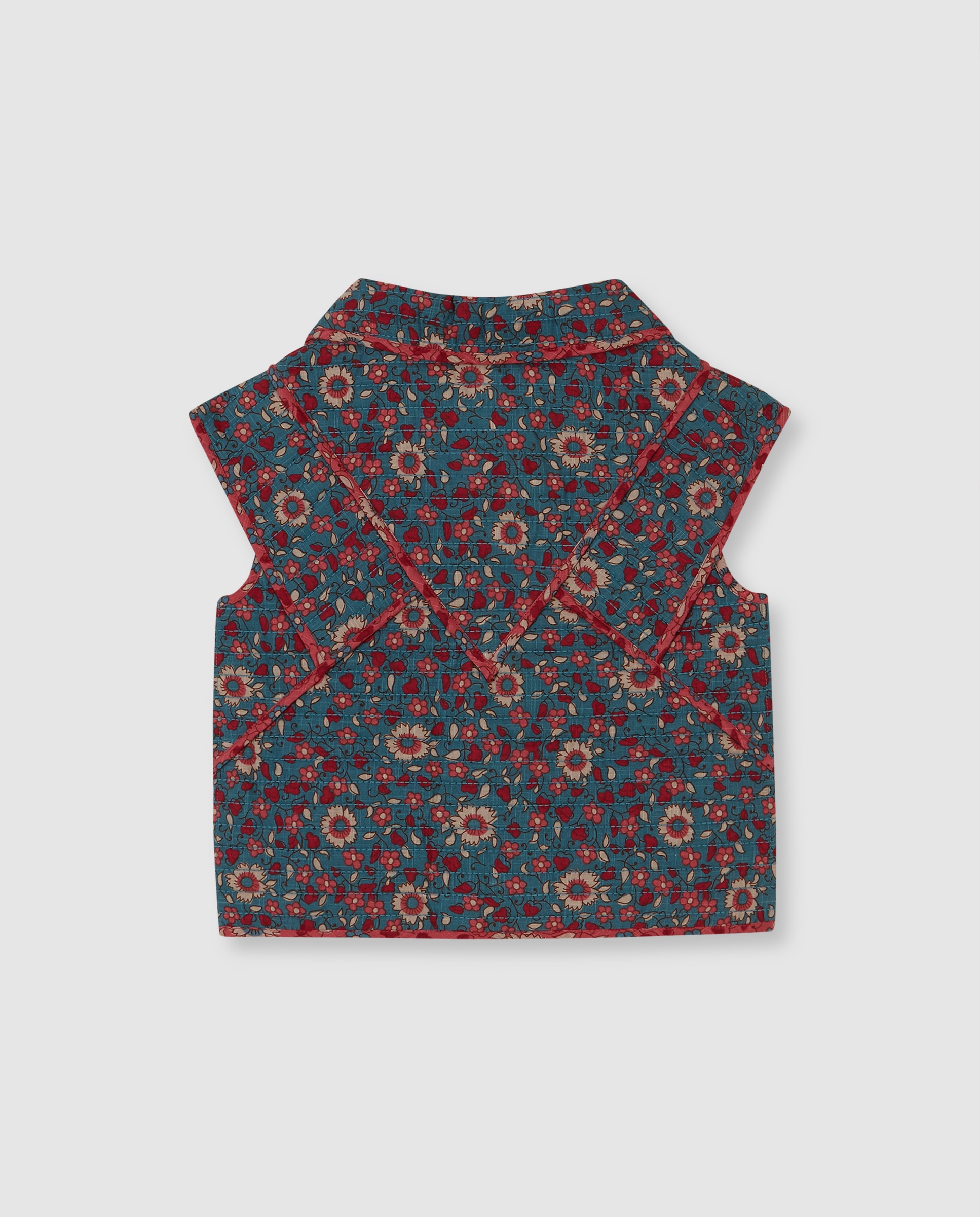 Colete Infantil Acolchoado Azul Royal-2