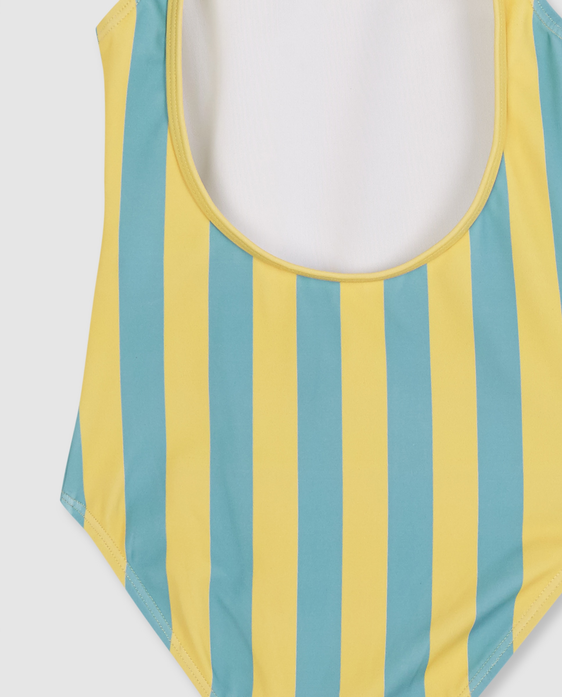 Fato de Banho Infantil Às Riscas Azul-celeste-4