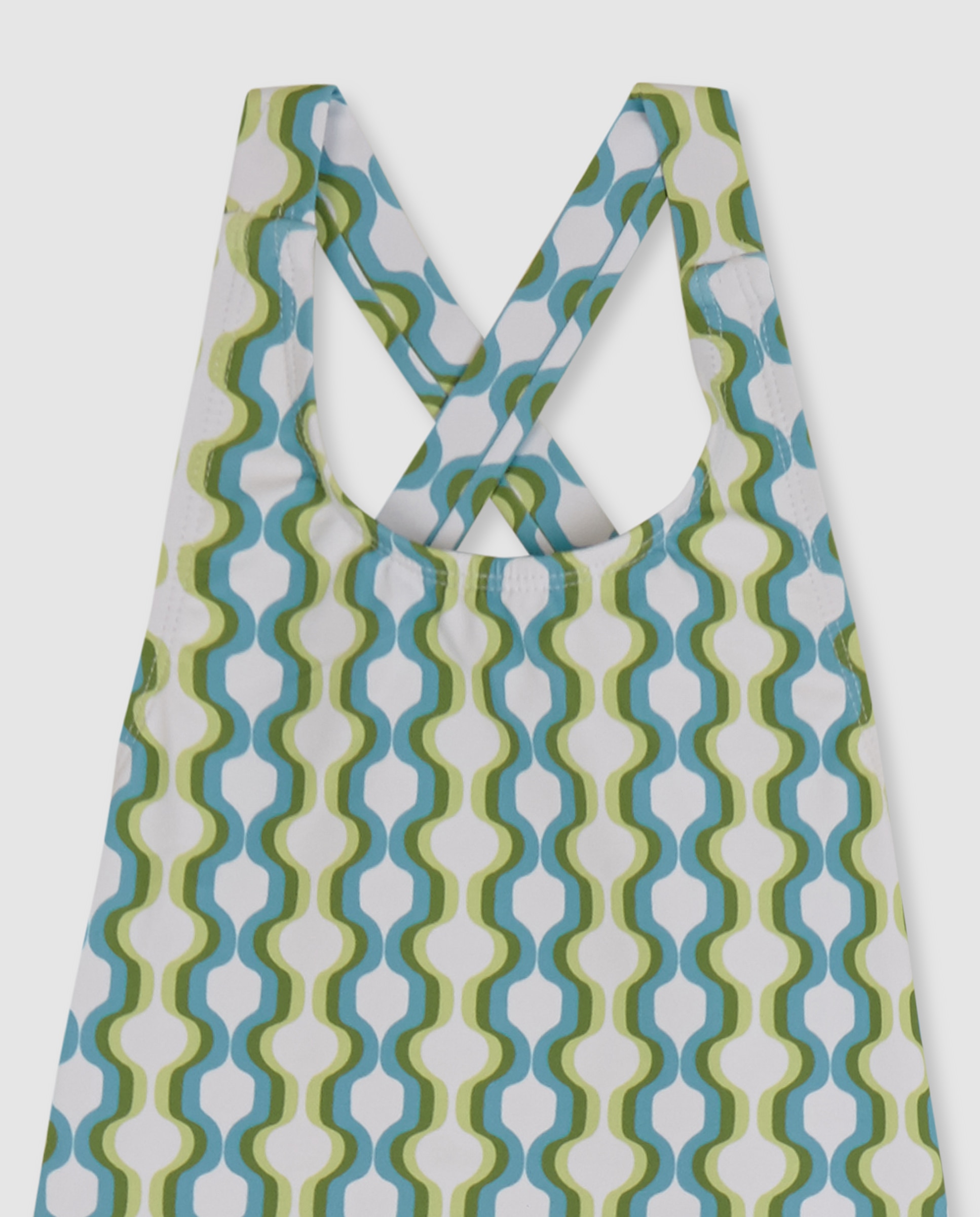 Fato de Banho Infantil com Estampado Geométrico Gocco Azul / Verde-3
