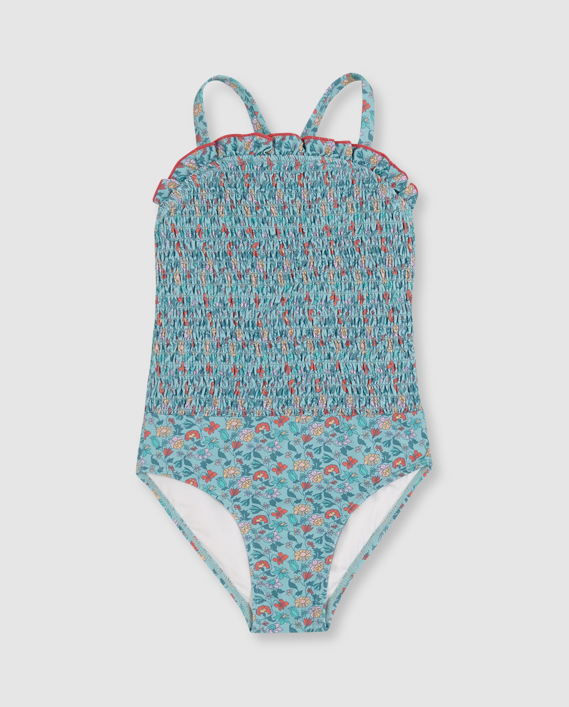 Imagem 0 de Fato de Banho Infantil com Estampado de Flores