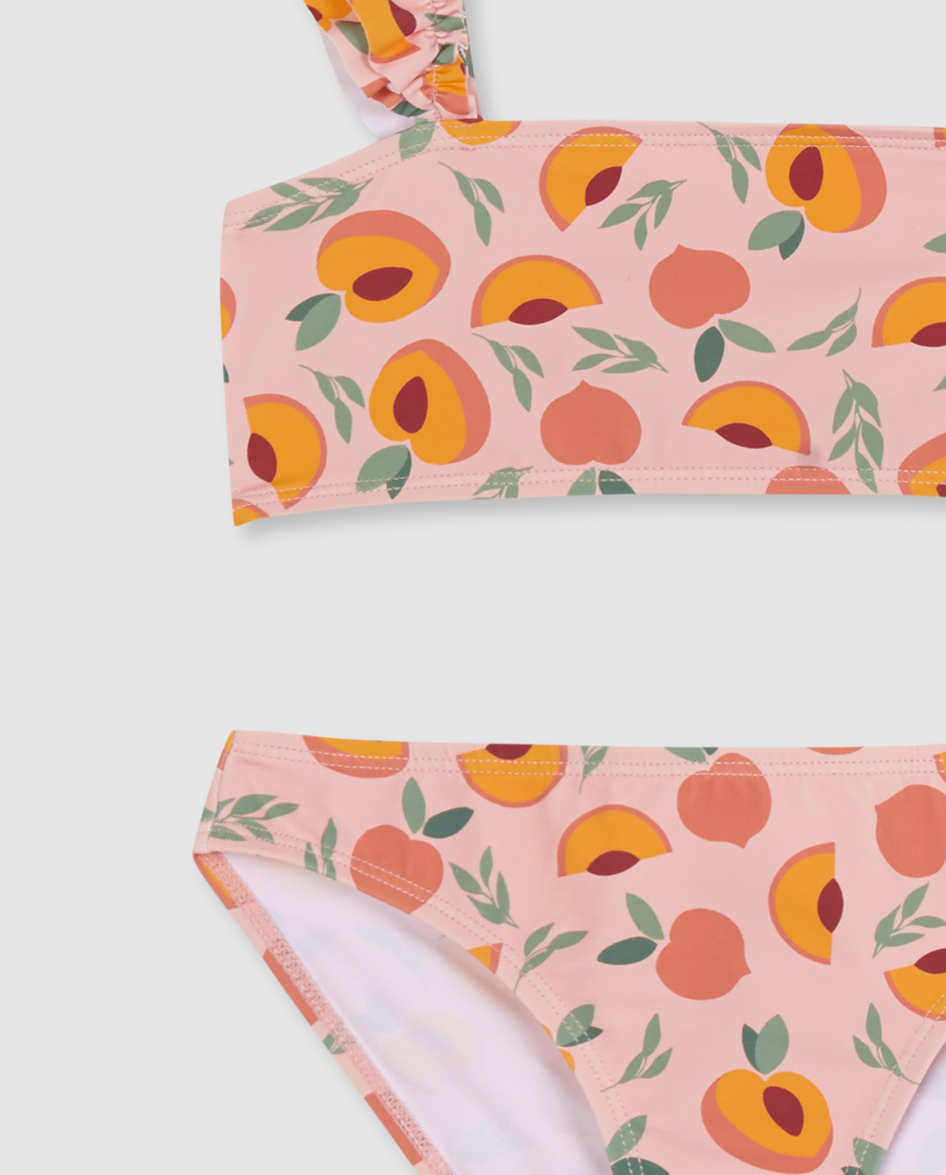 Biquíni Infantil com Pêssegos Rosa-claro-3