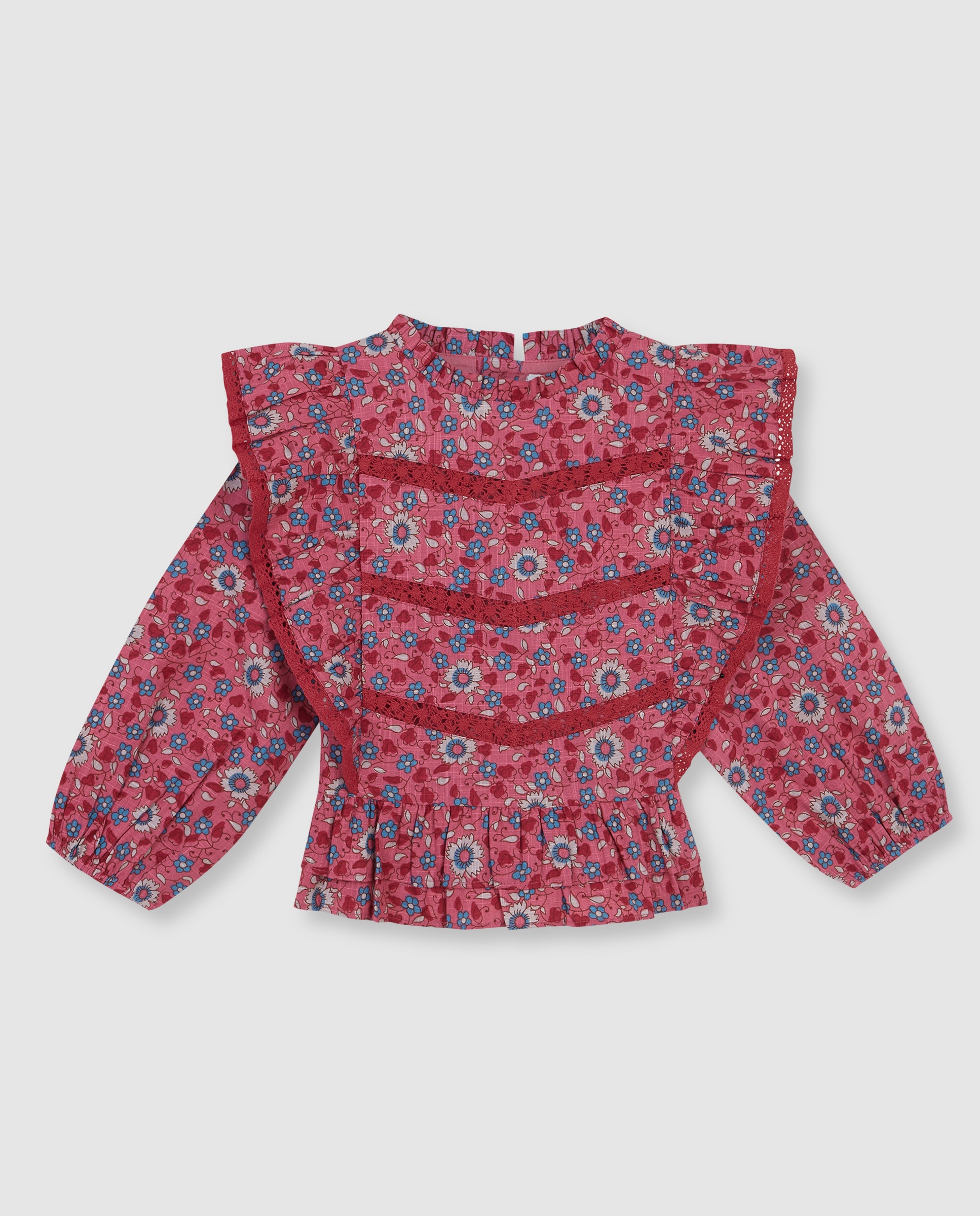 Imagem 0 de Camisa Infantil Estampada de Flores com Tiras
