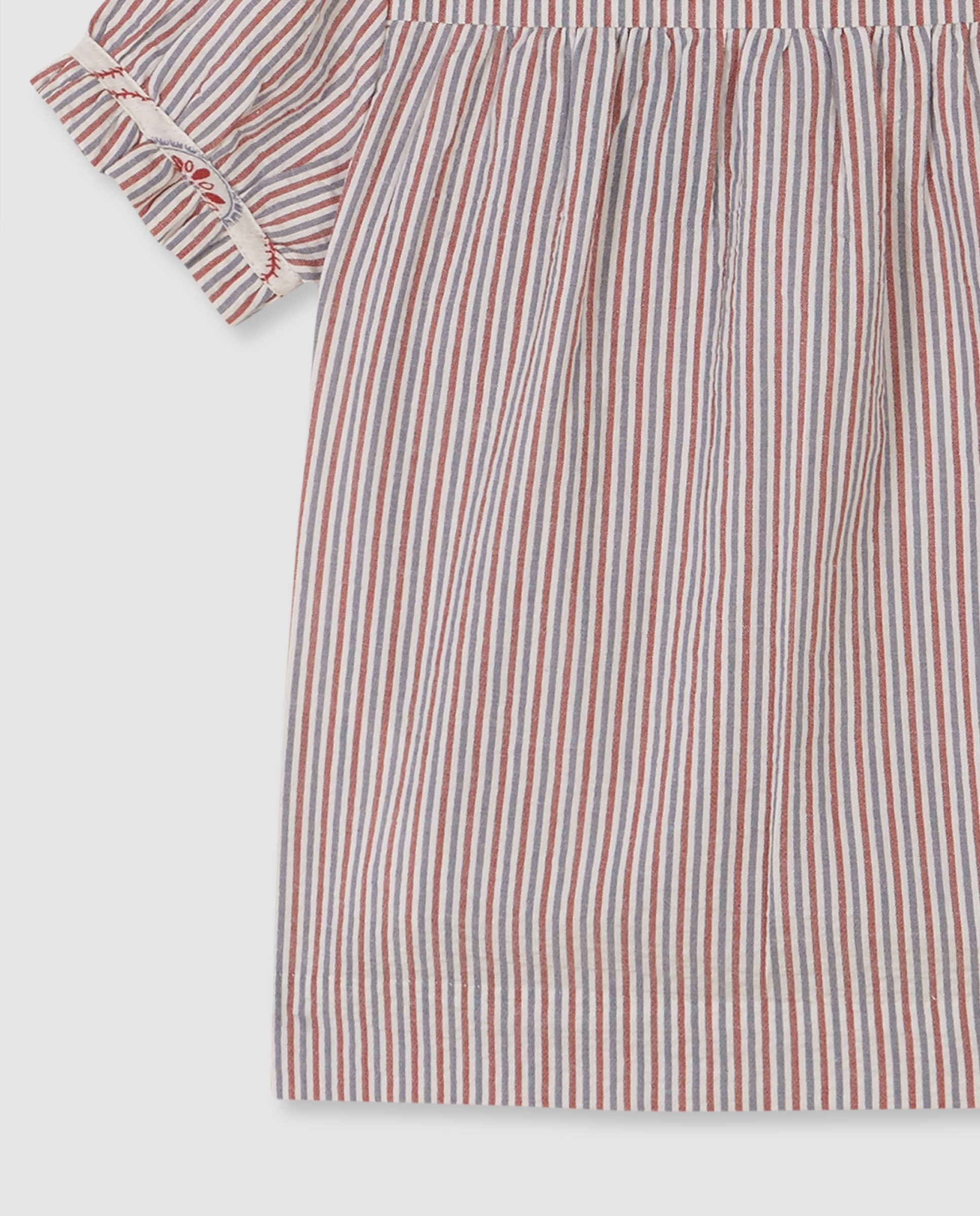 Blusa de Manga Curta com Tecidos em Contraste Gocco Branco-marfim-4