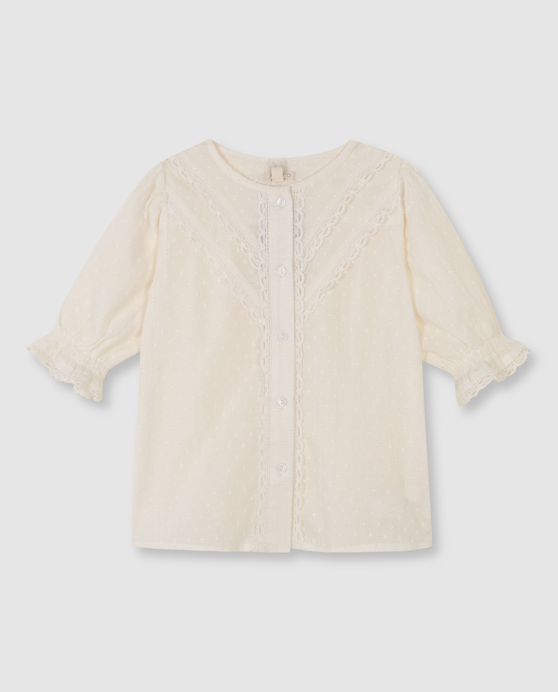 Imagem 0 de Blusa Infantil com Tiras Bordadas