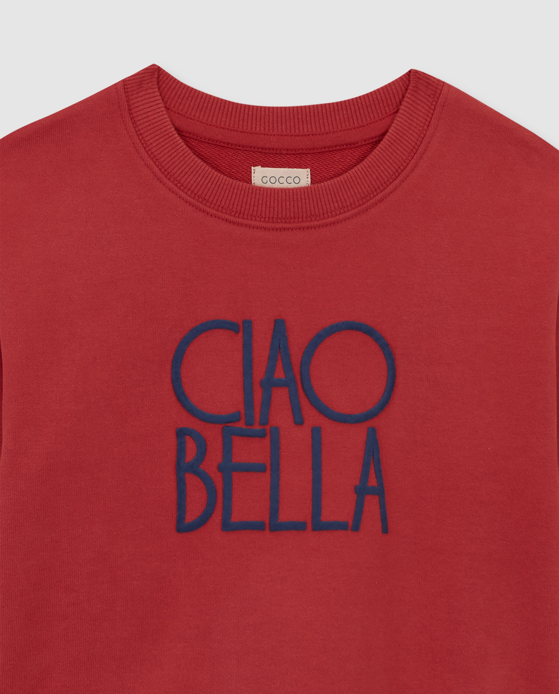 Sweatshirt Infantil com Print Gocco Coral-3