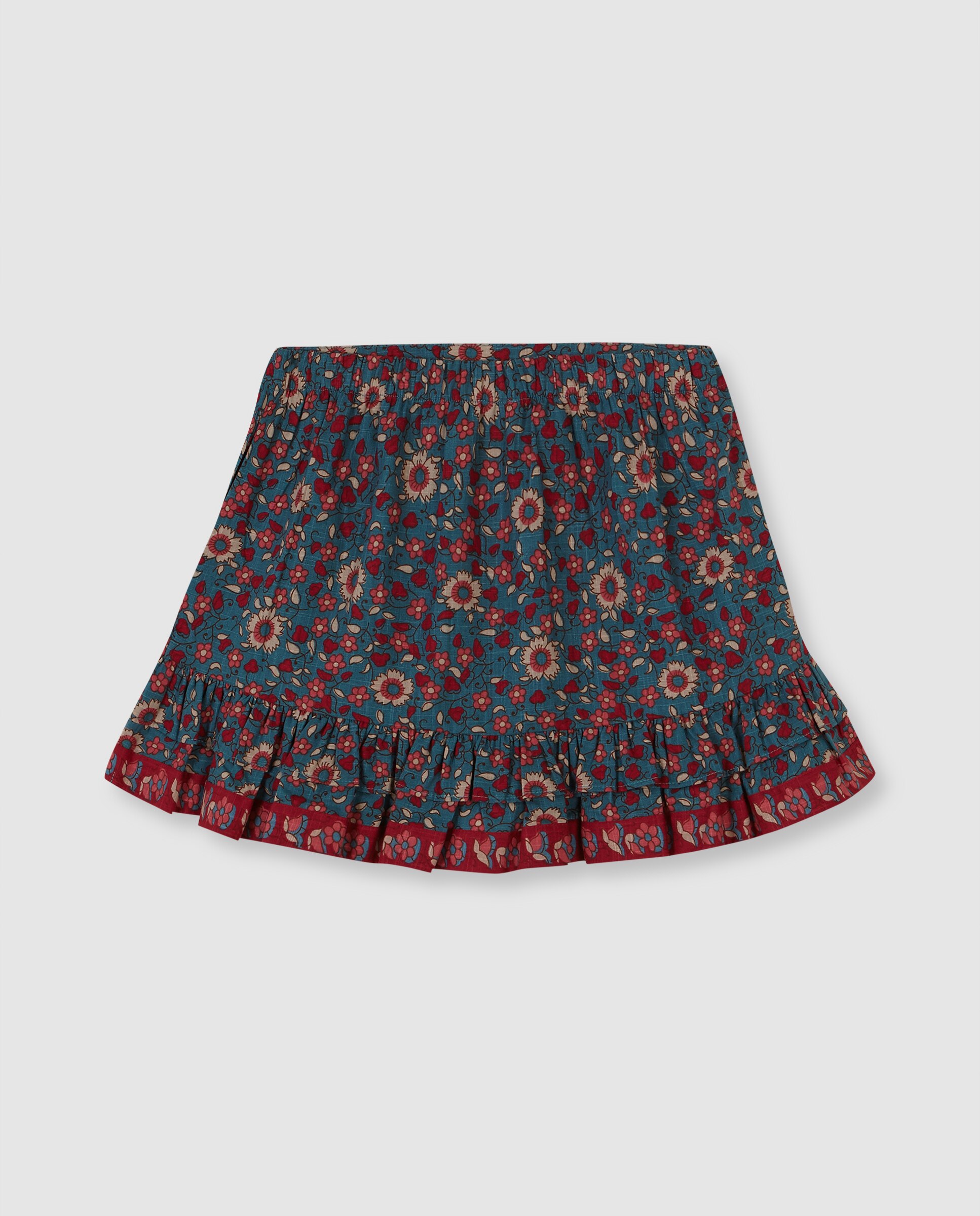 Saia Infantil com Maxi Folho Azul-2