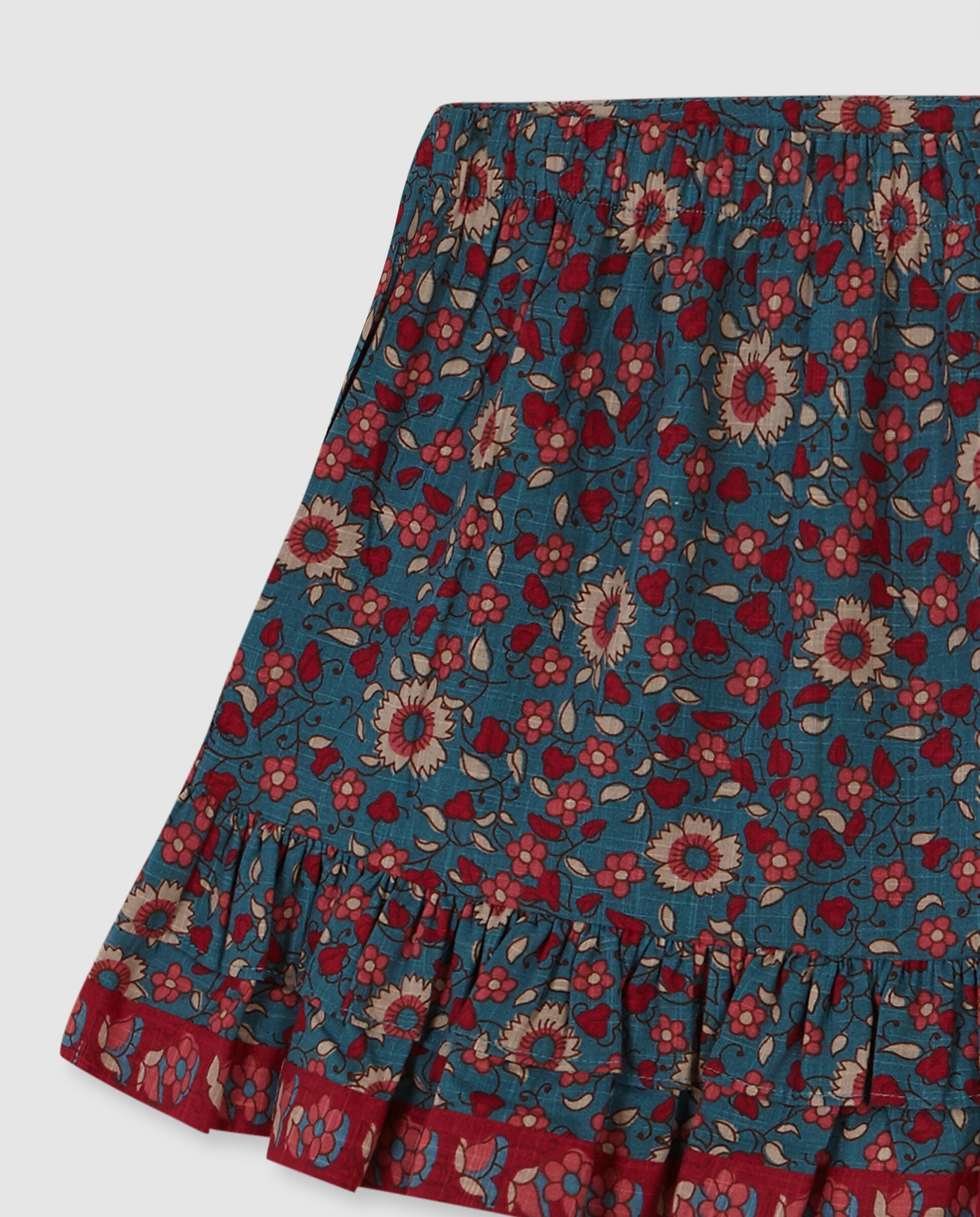 Saia Infantil com Maxi Folho Azul-4