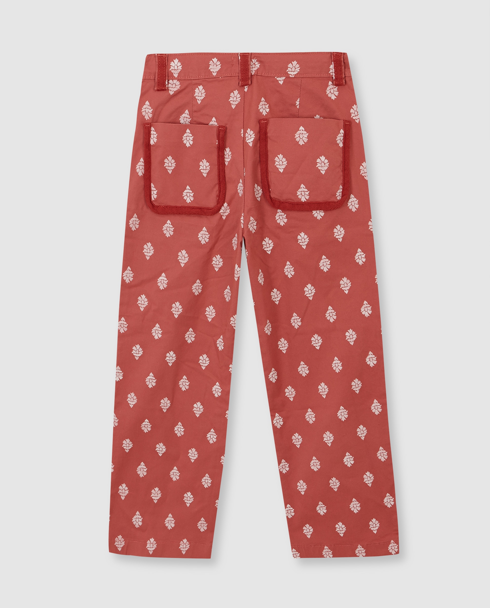 Jeans Compridos Infantil com Estampado Artesanal Gocco Rosa-2